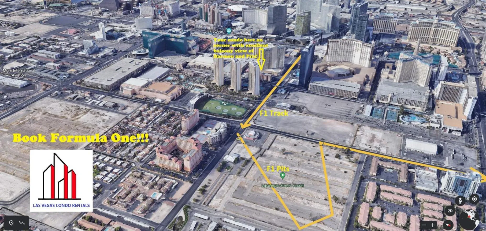 Signature 2Br3Ba F1 View Balcony Ste 34-819 and 21