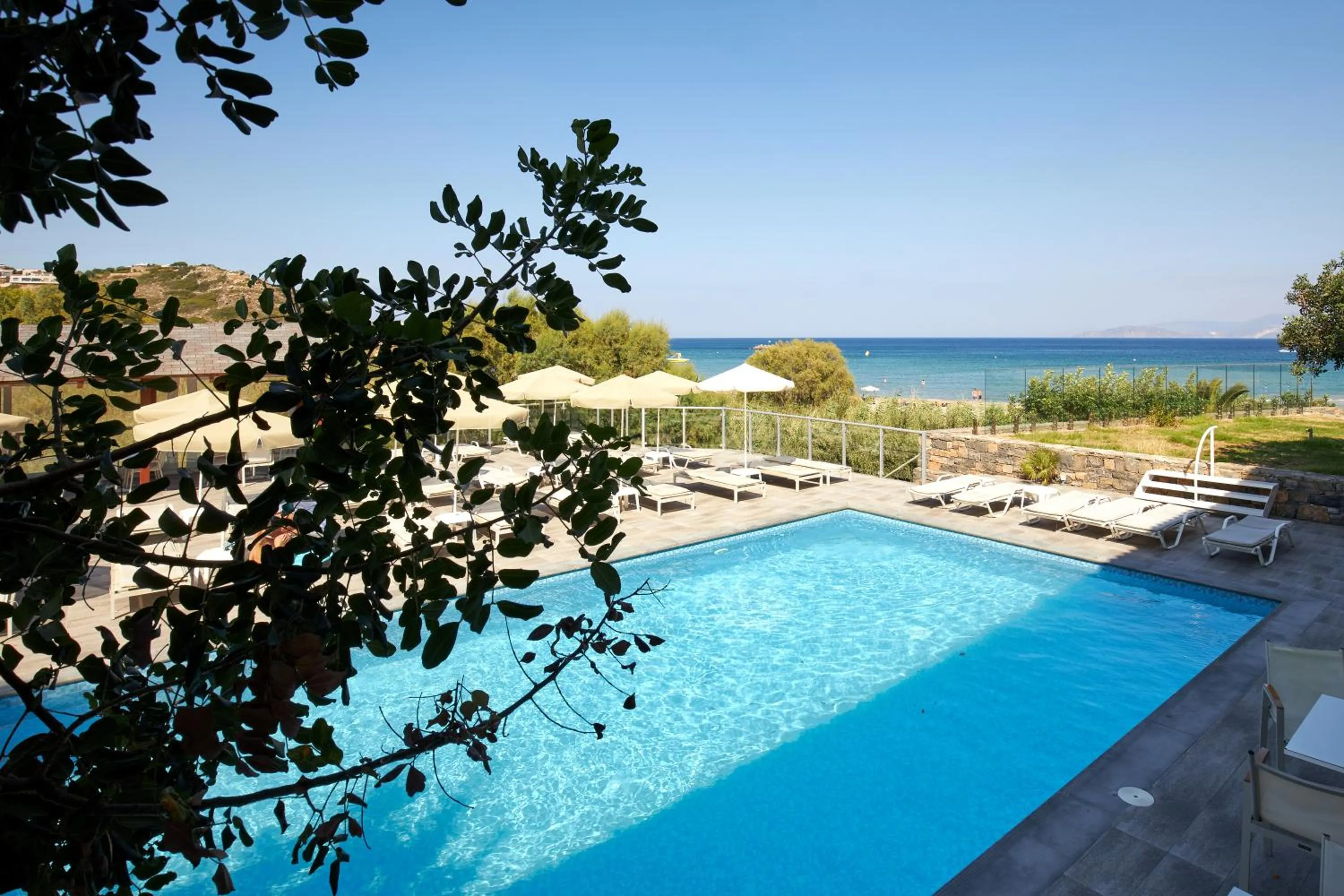 Pool view in Blu Acqua Hotel