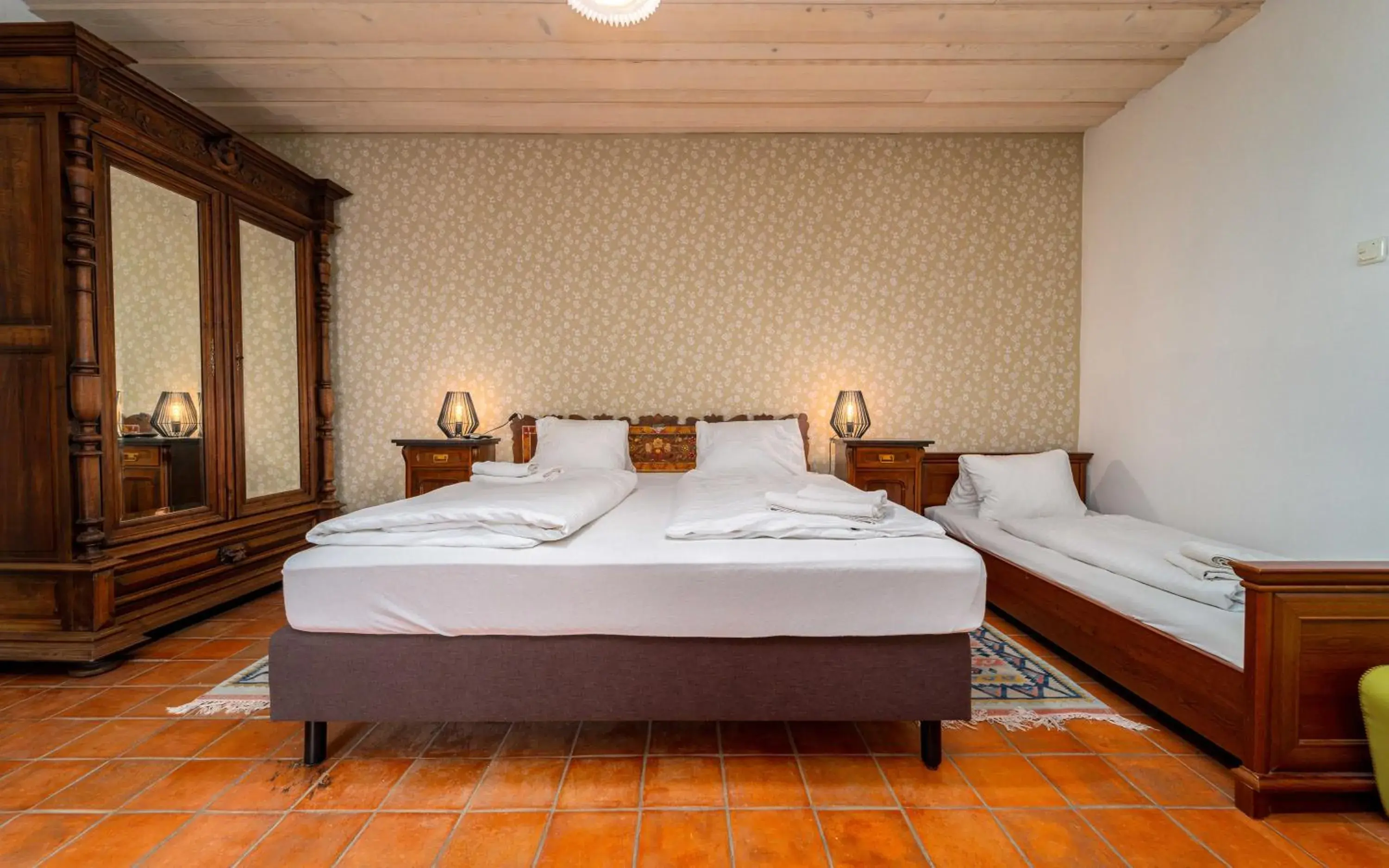 Deluxe Double Room with Extra Bed in Porčův mlýn Deluxe Double Room with Extra Bed in Porčův mlýn