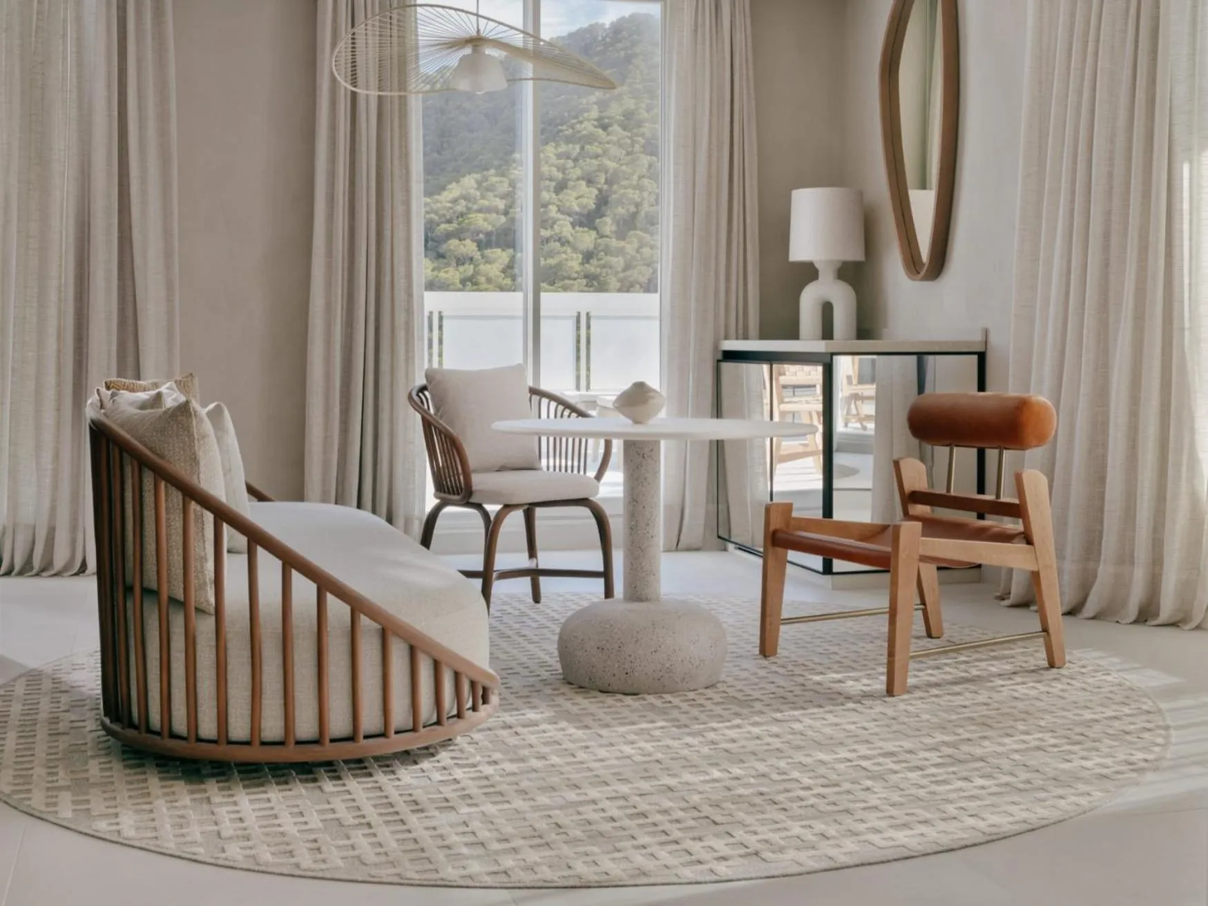 Living room in Mondrian Ibiza