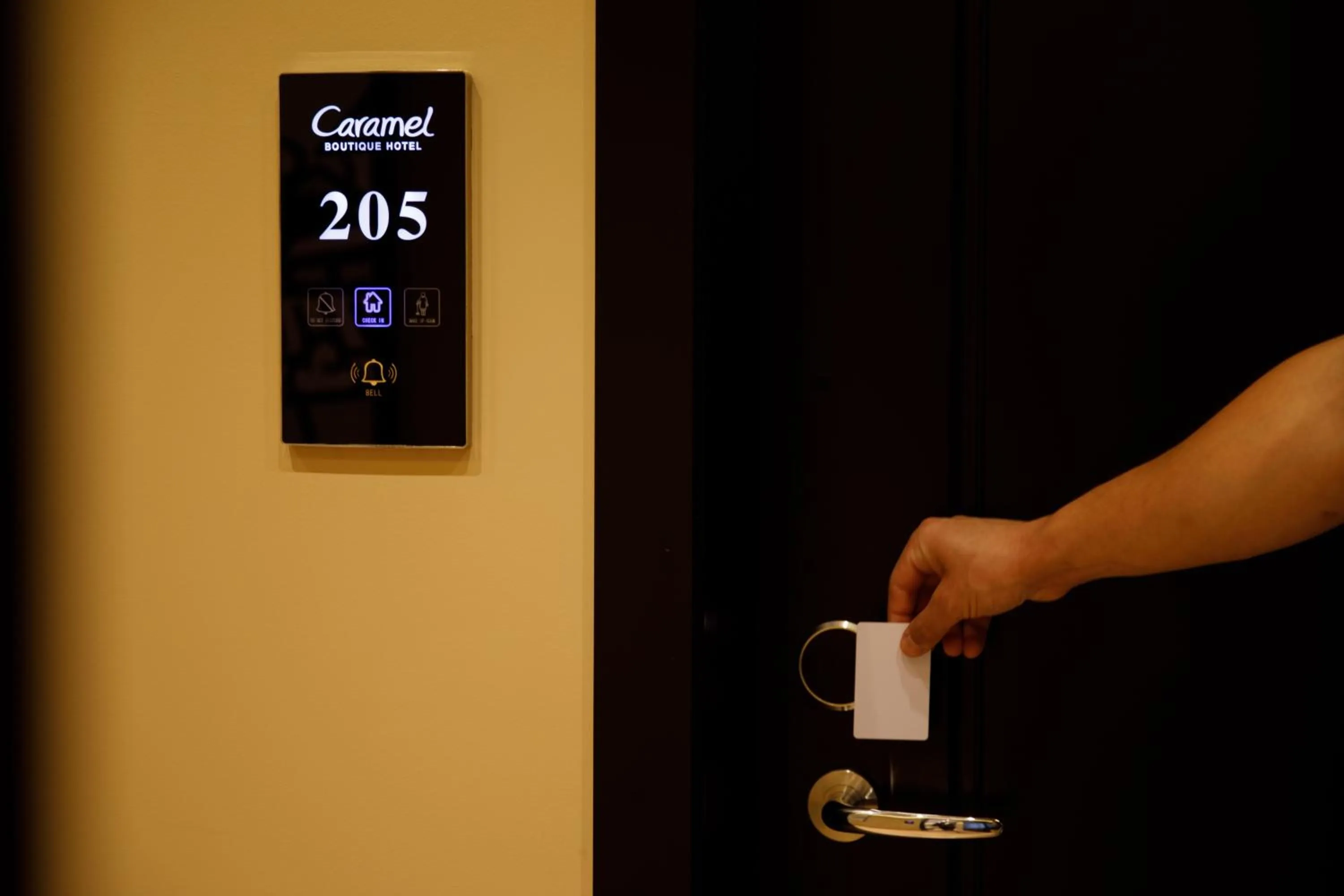 microwave in Caramel Boutique Hotel