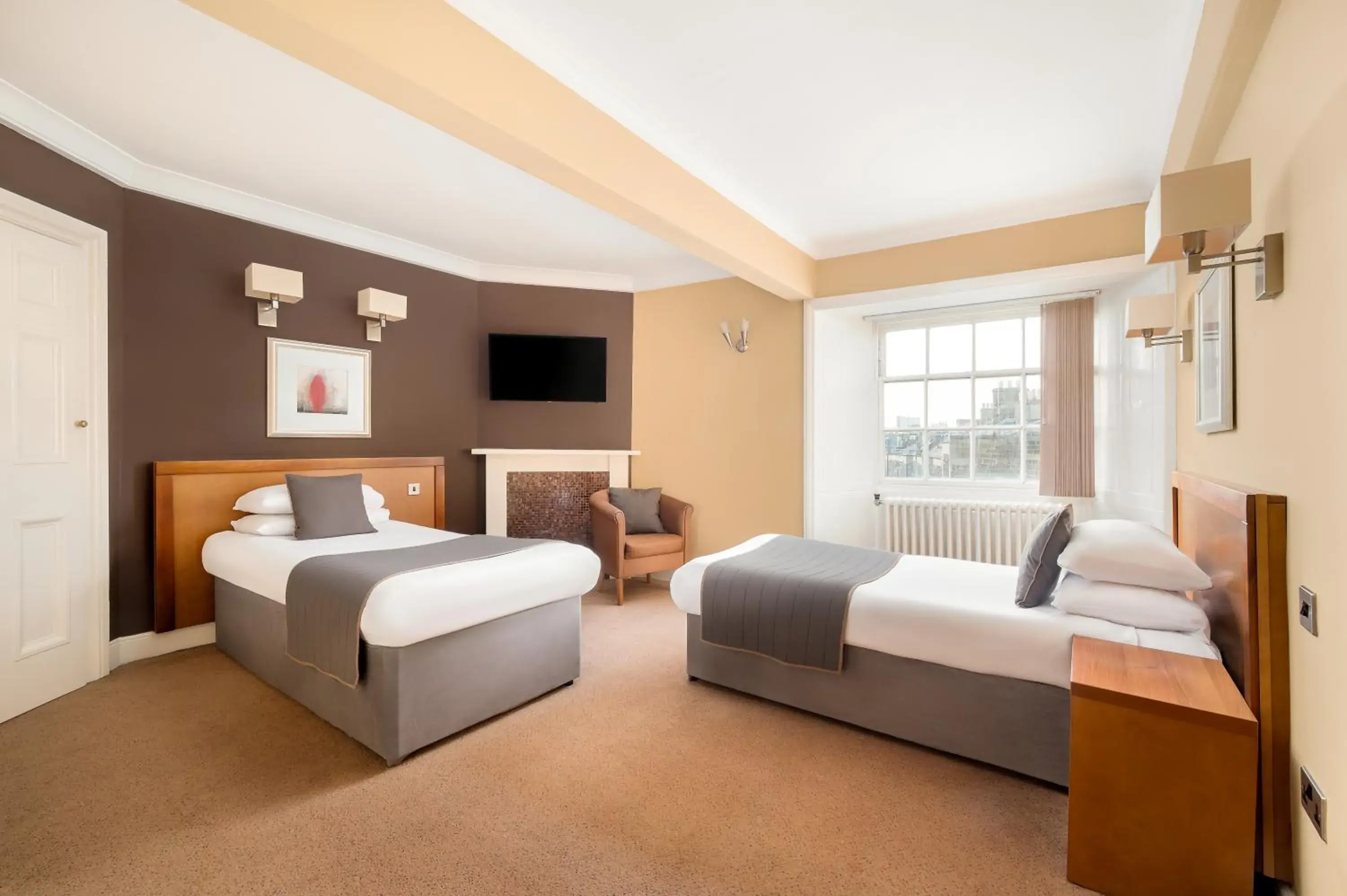 Bedroom, Bed in Royal Station Hotel- Part of the Cairn Collection Bedroom, Bed in Royal Station Hotel- Part of the Cairn Collection