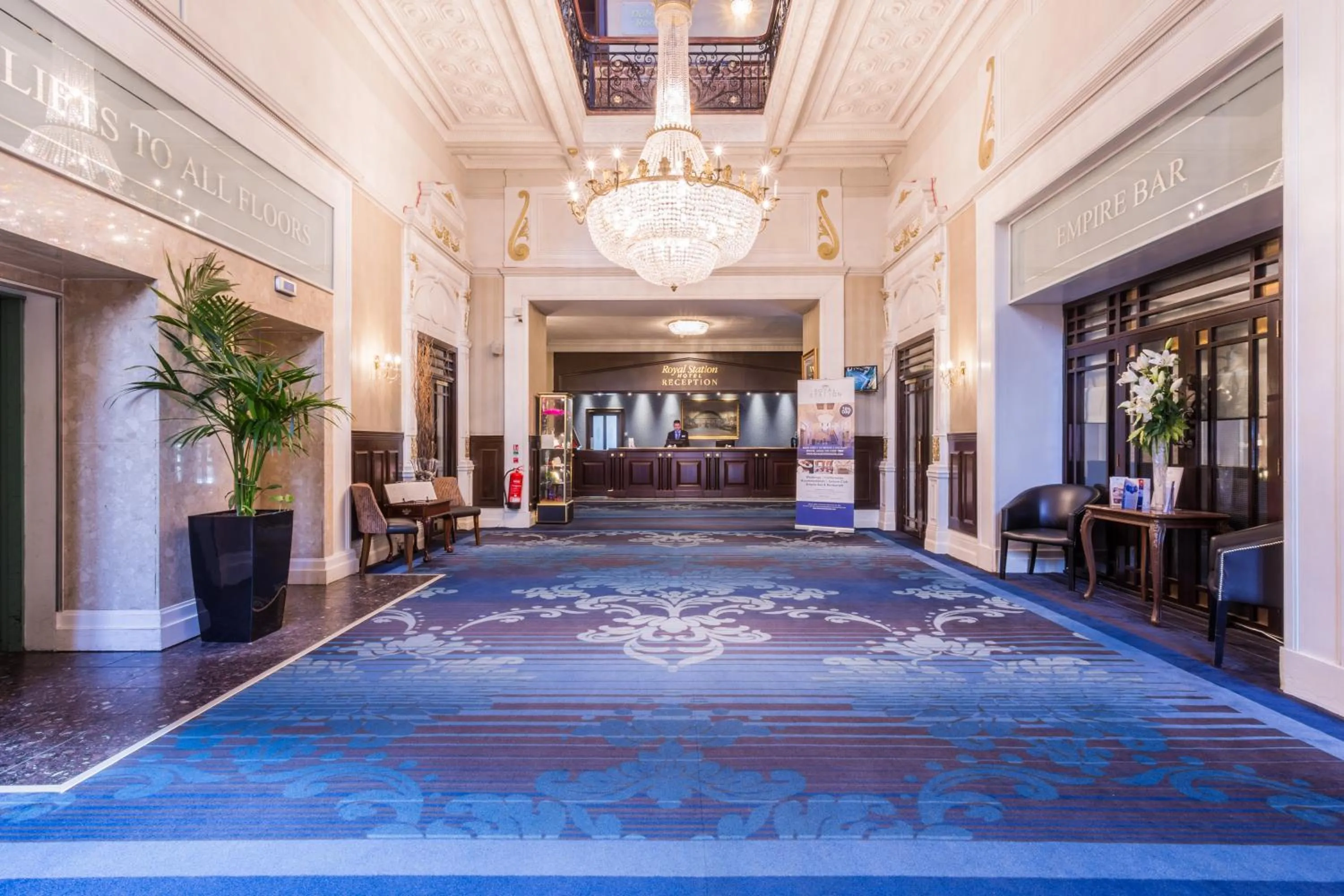Lobby or reception in Royal Station Hotel- Part of the Cairn Collection