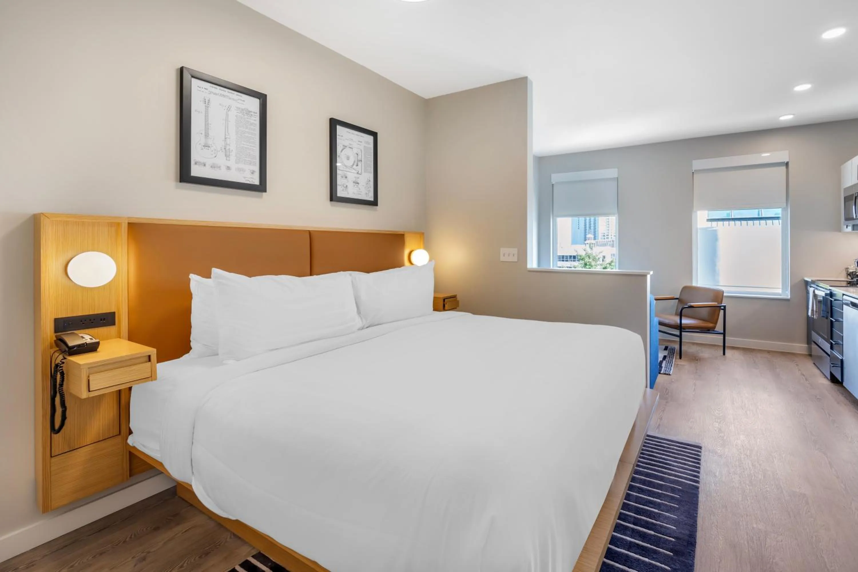 Bed in Motif Nashville's Hotel on Music Row