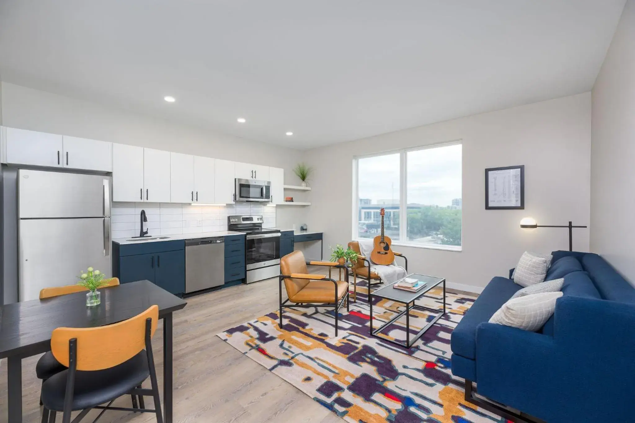 Living room in Motif Nashville's Hotel on Music Row Living room in Motif Nashville's Hotel on Music Row