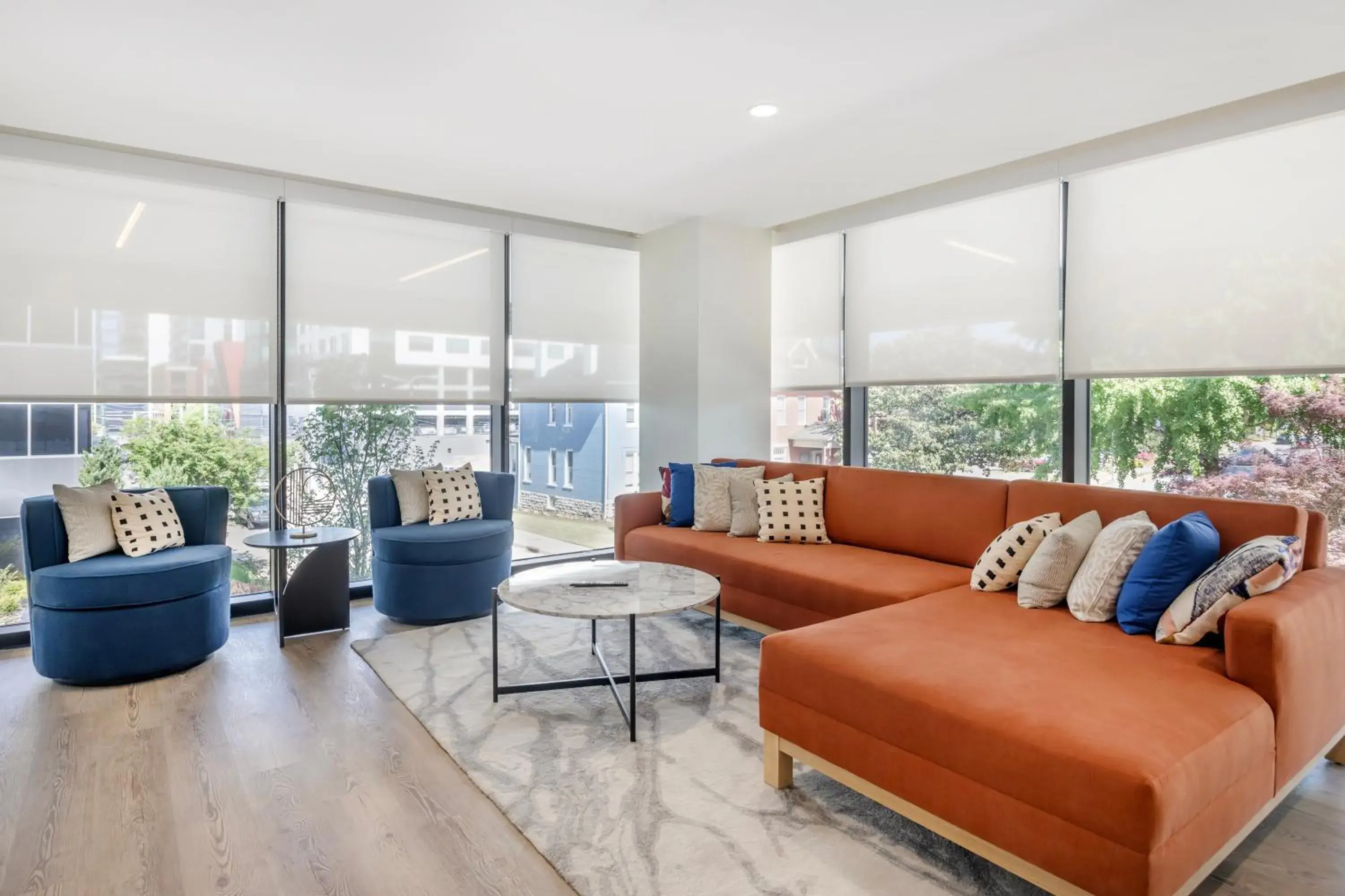 Living room in Motif Nashville's Hotel on Music Row Living room in Motif Nashville's Hotel on Music Row