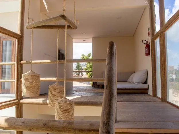 Communal lounge/ TV room in Pousada Veleiro Kite Preá