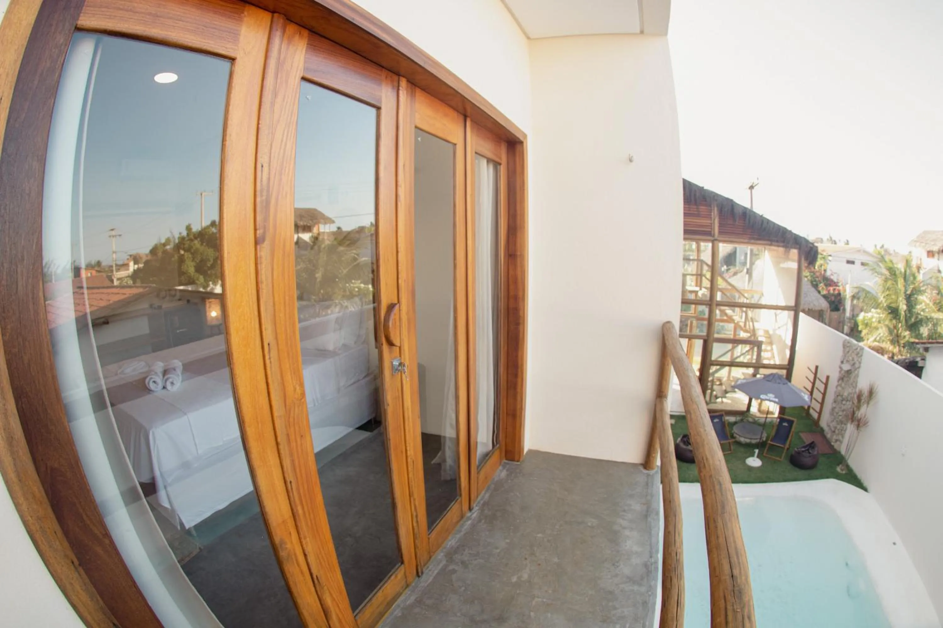 Balcony/Terrace in Pousada Veleiro Kite Preá