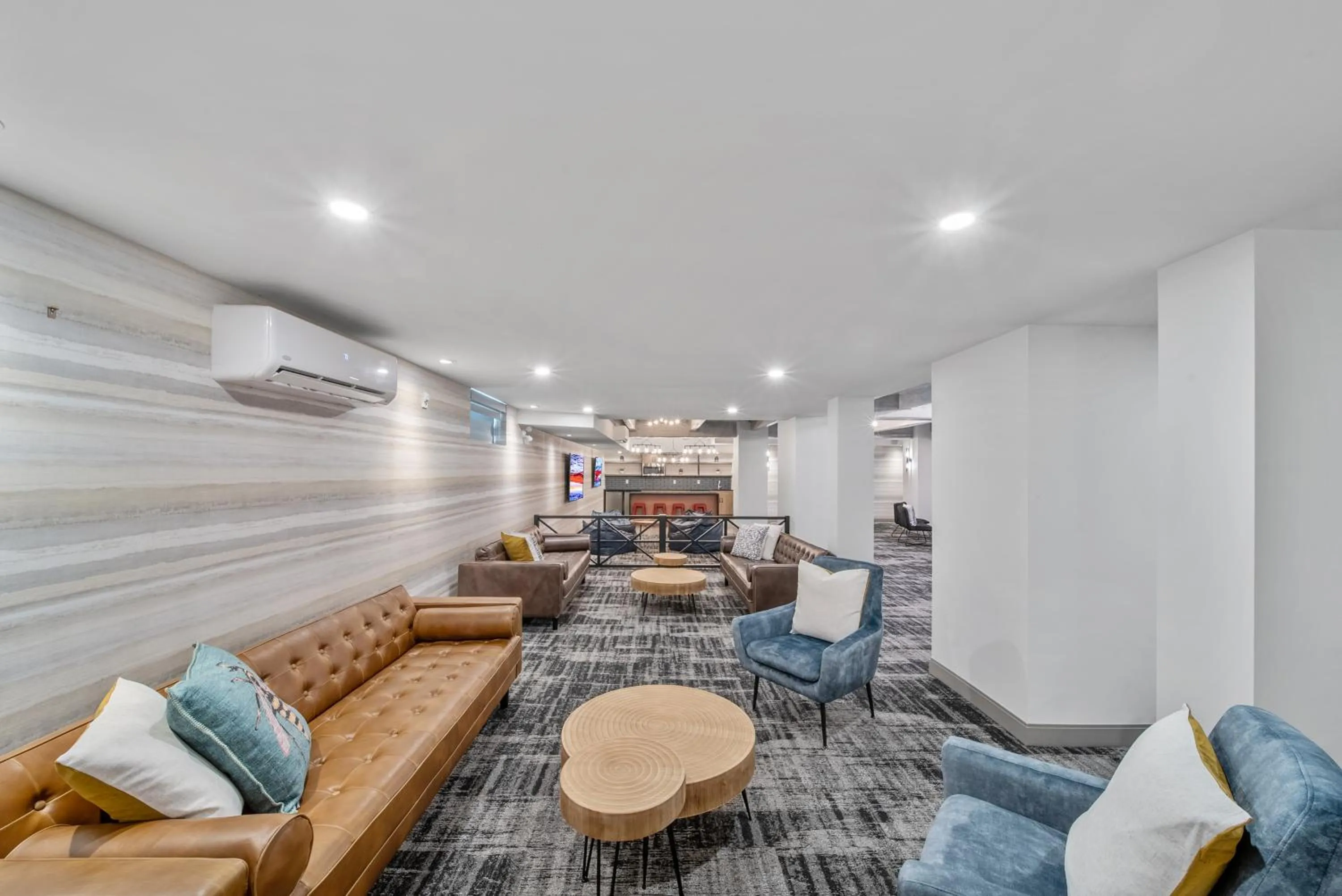 Communal lounge/ TV room in Cannery Lofts Niagara