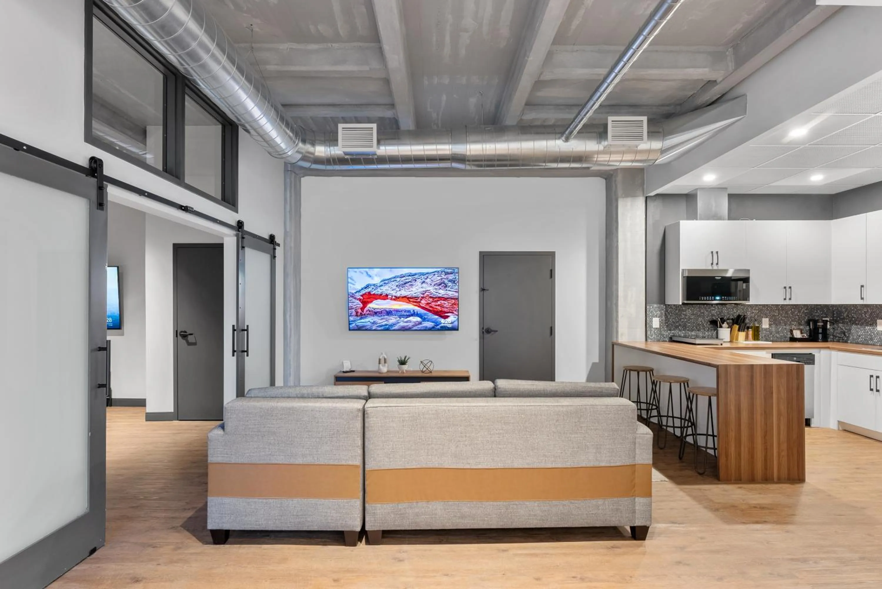 Living room in Cannery Lofts Niagara