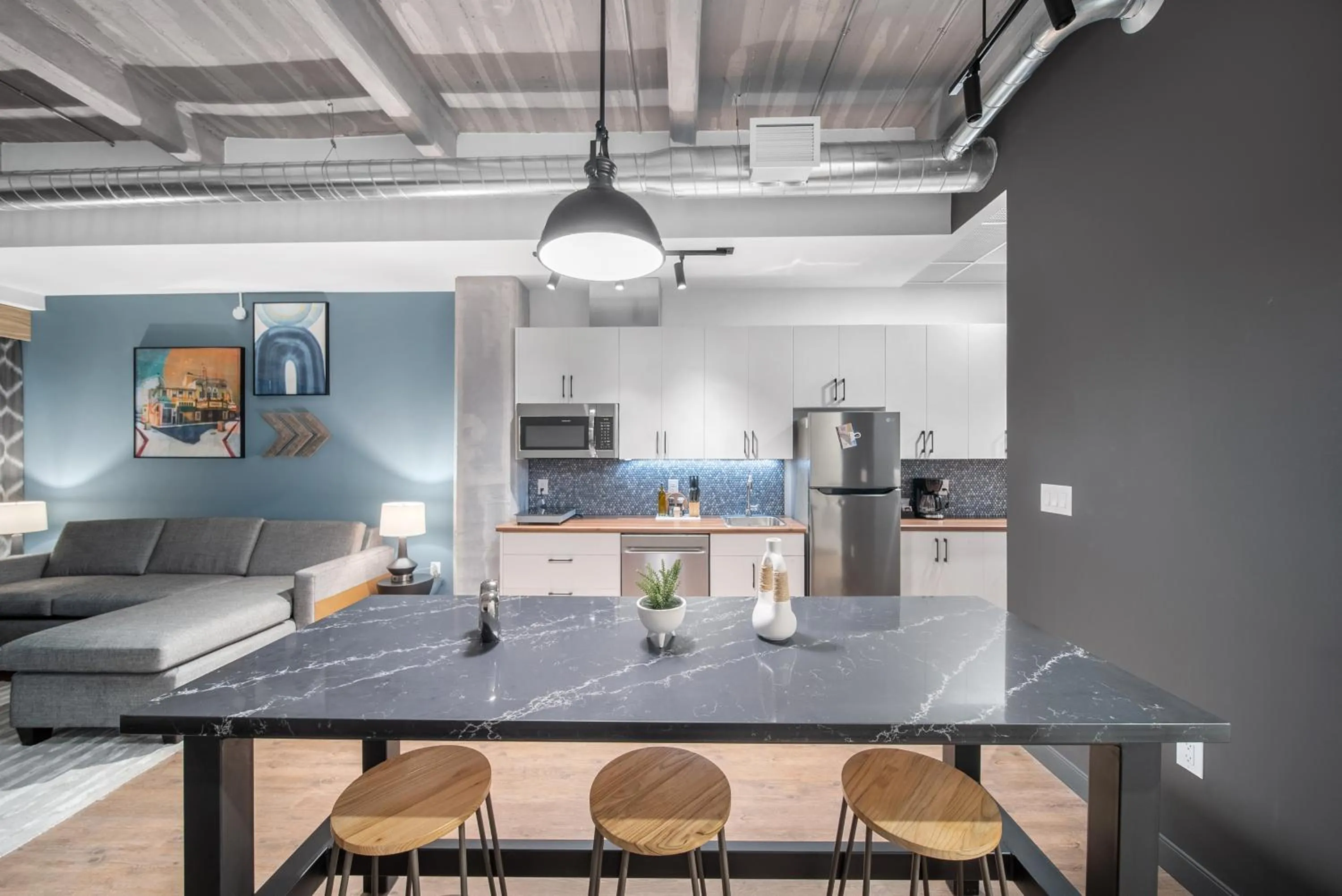 Living room in Cannery Lofts Niagara