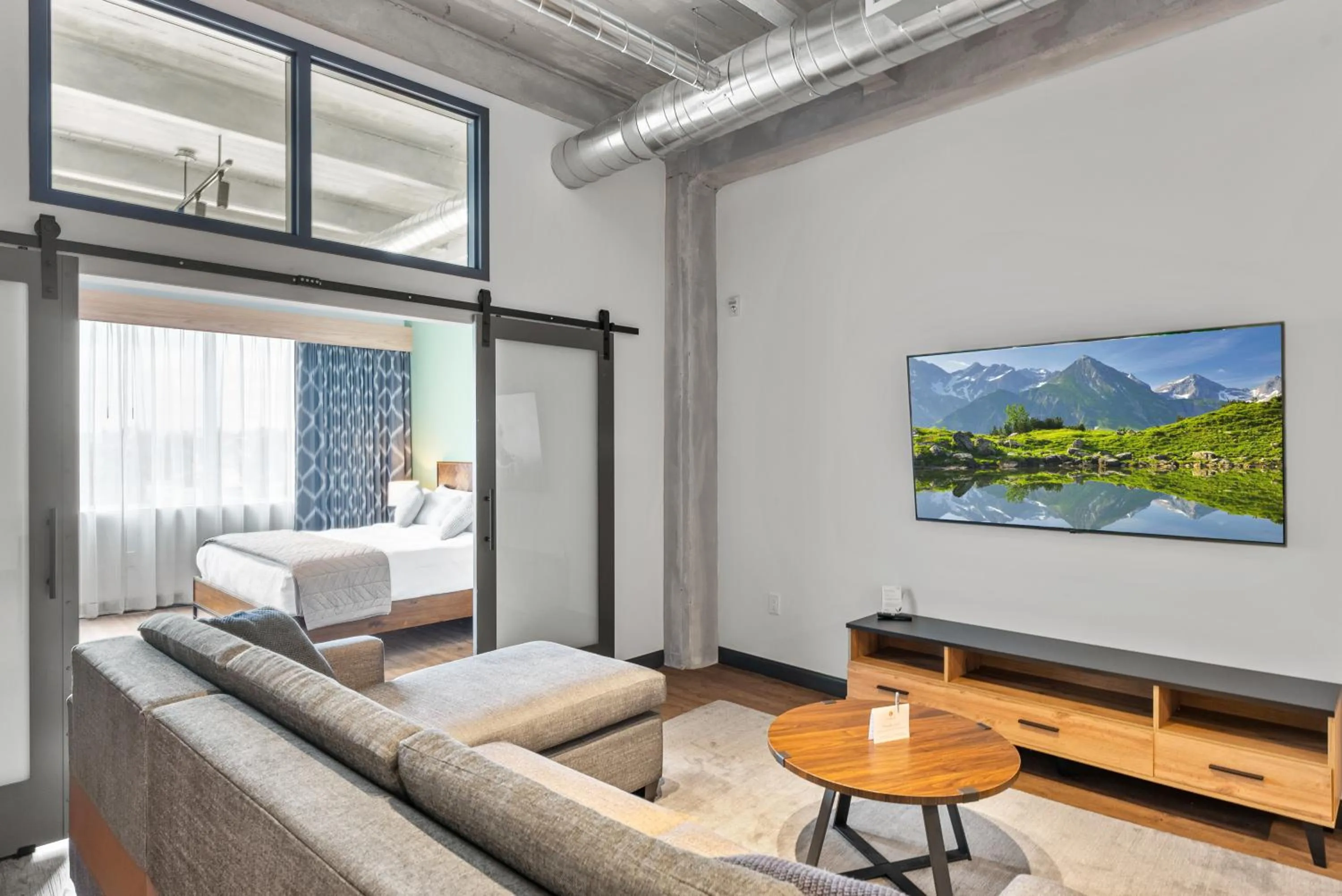 Living room in Cannery Lofts Niagara