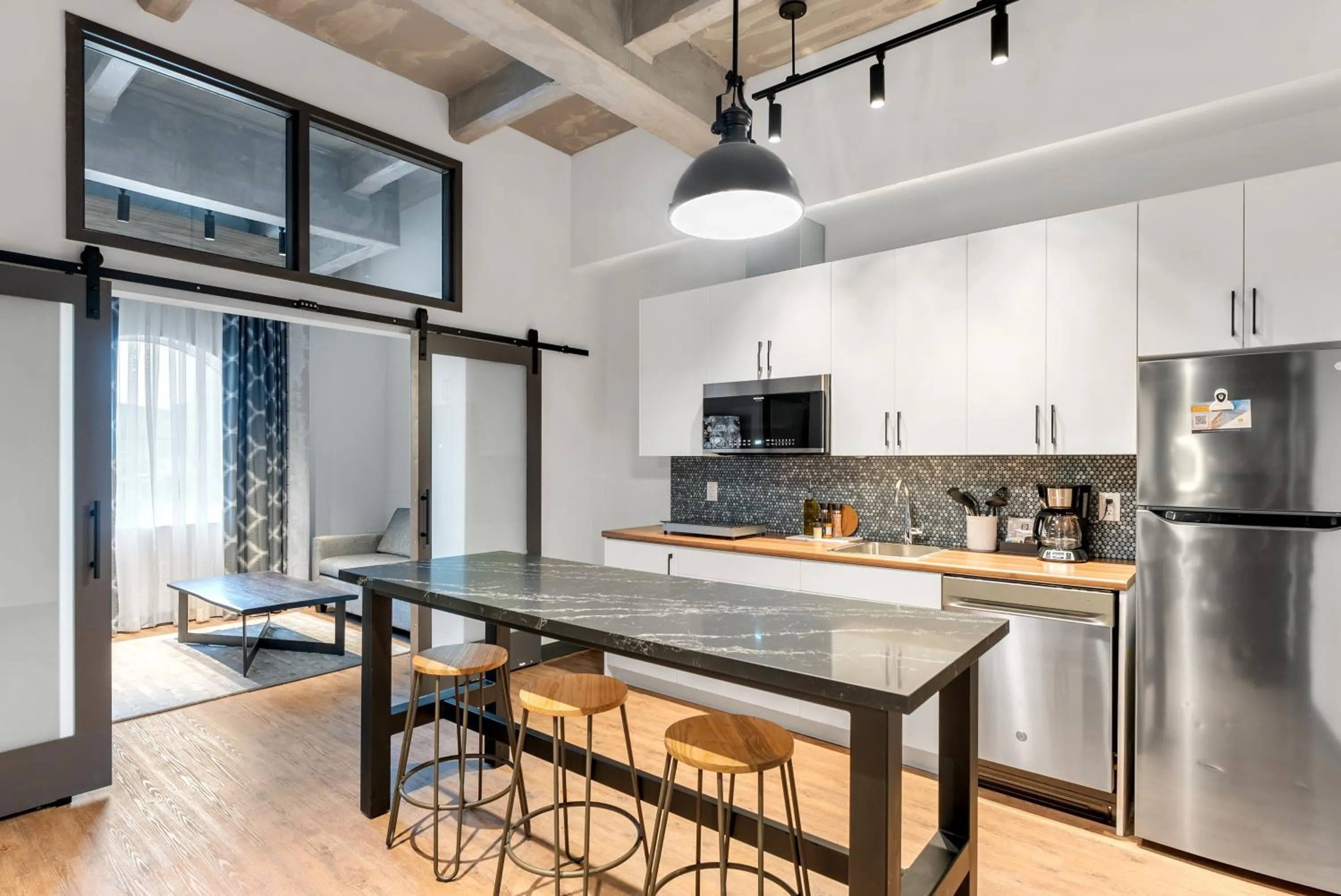 Seating area in Cannery Lofts Niagara