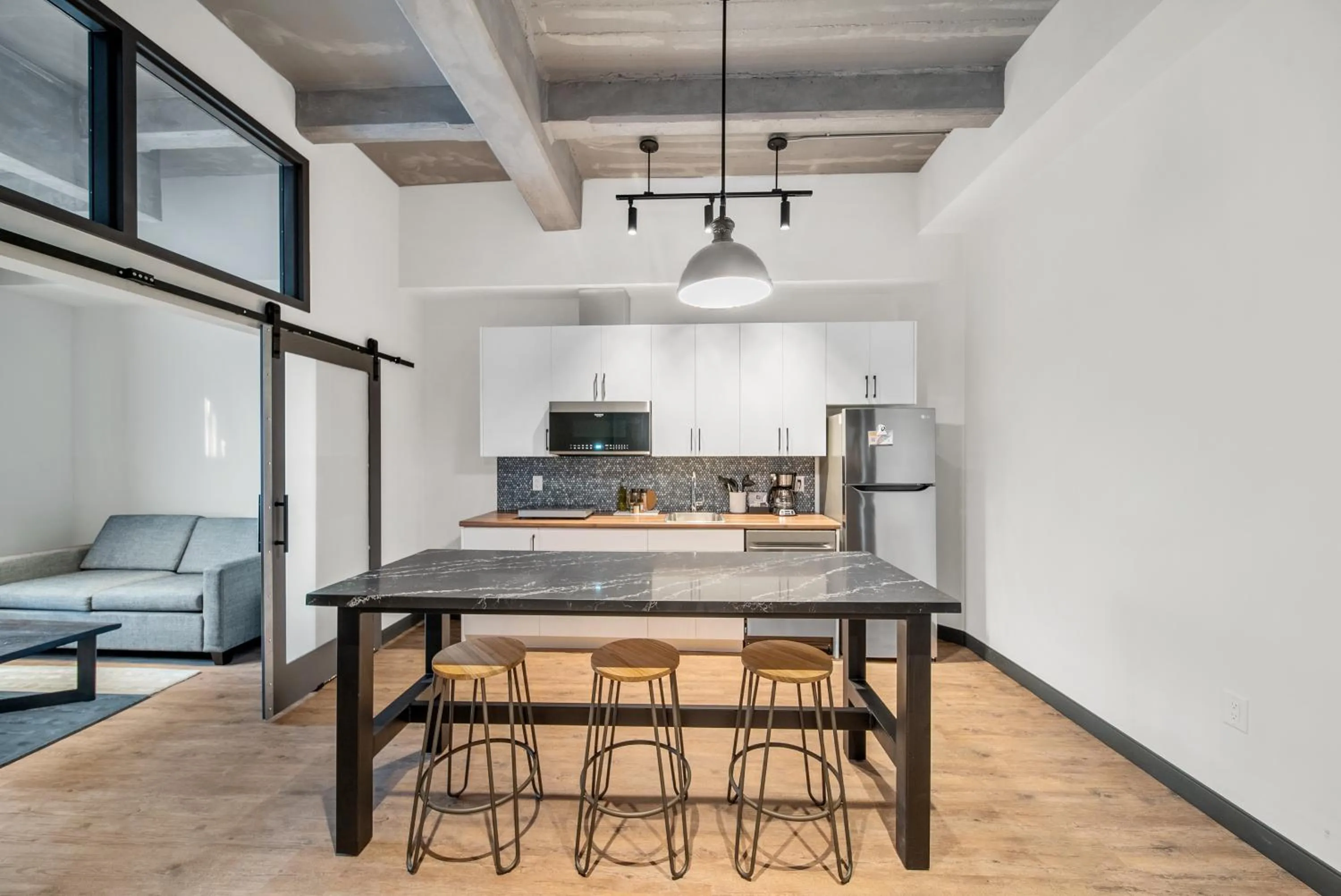 Dining area in Cannery Lofts Niagara