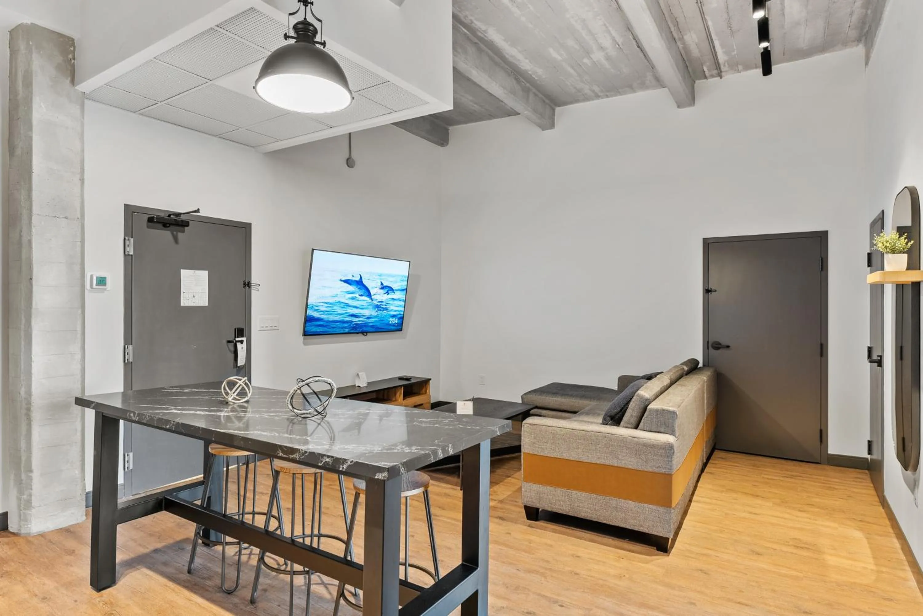 Living room in Cannery Lofts Niagara