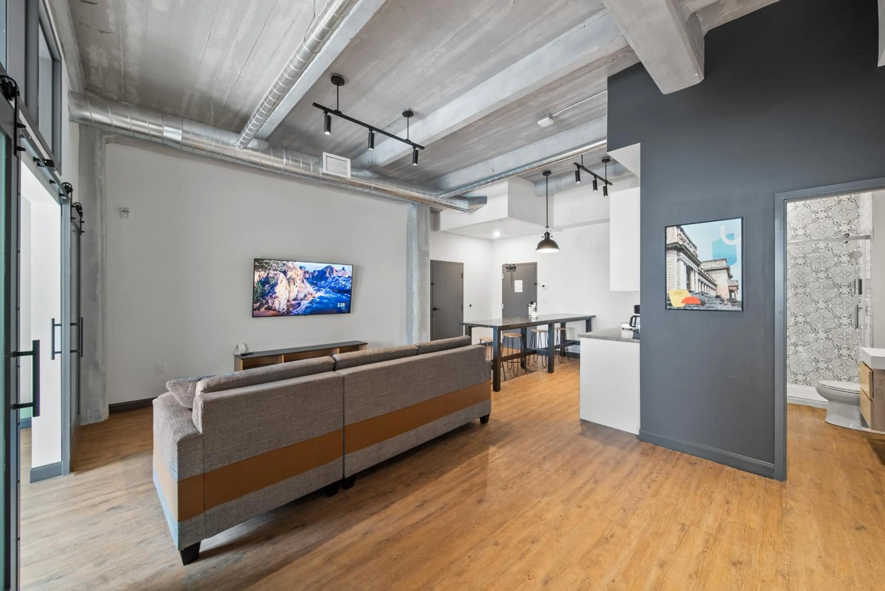 Living room in Cannery Lofts Niagara