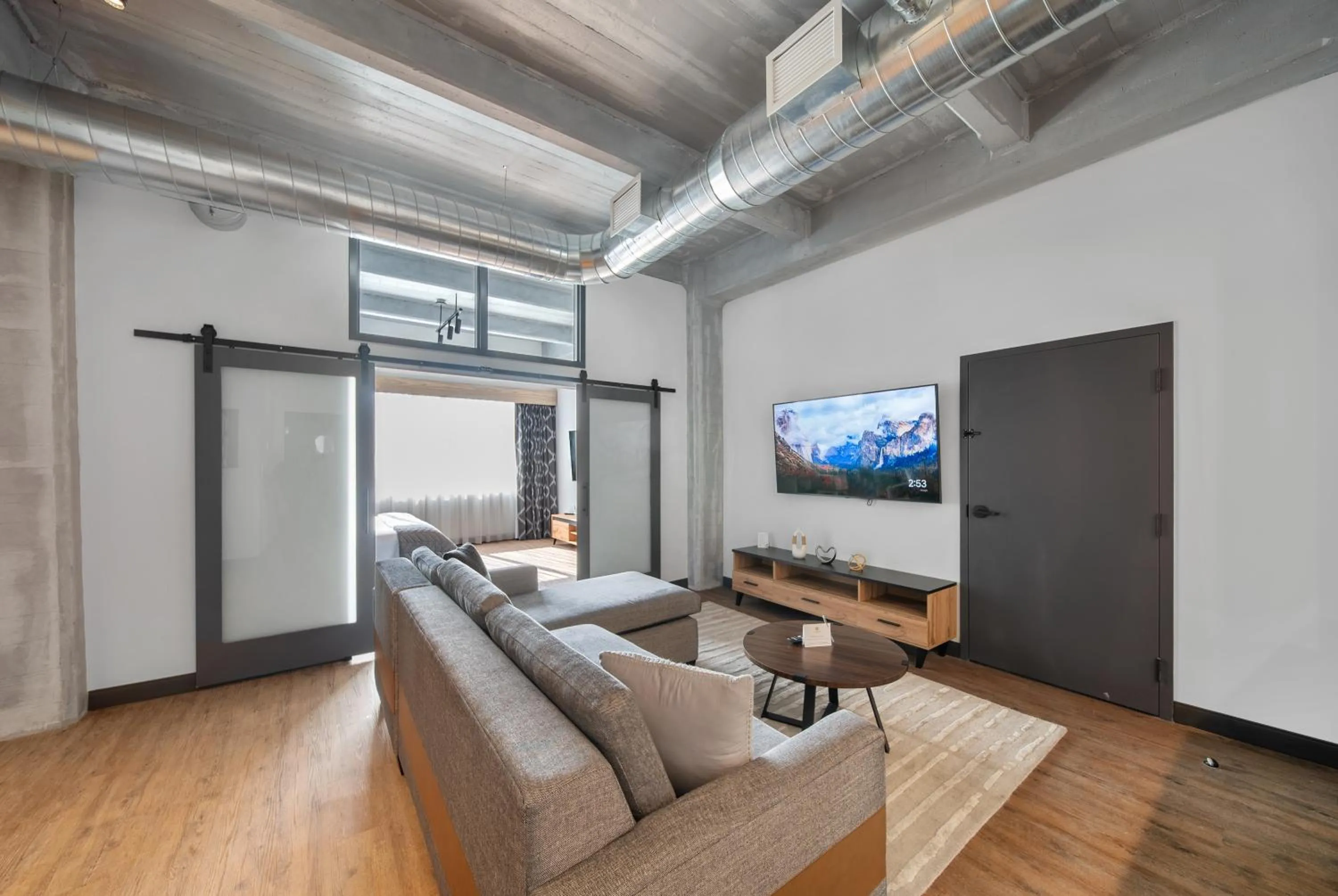 Living room in Cannery Lofts Niagara
