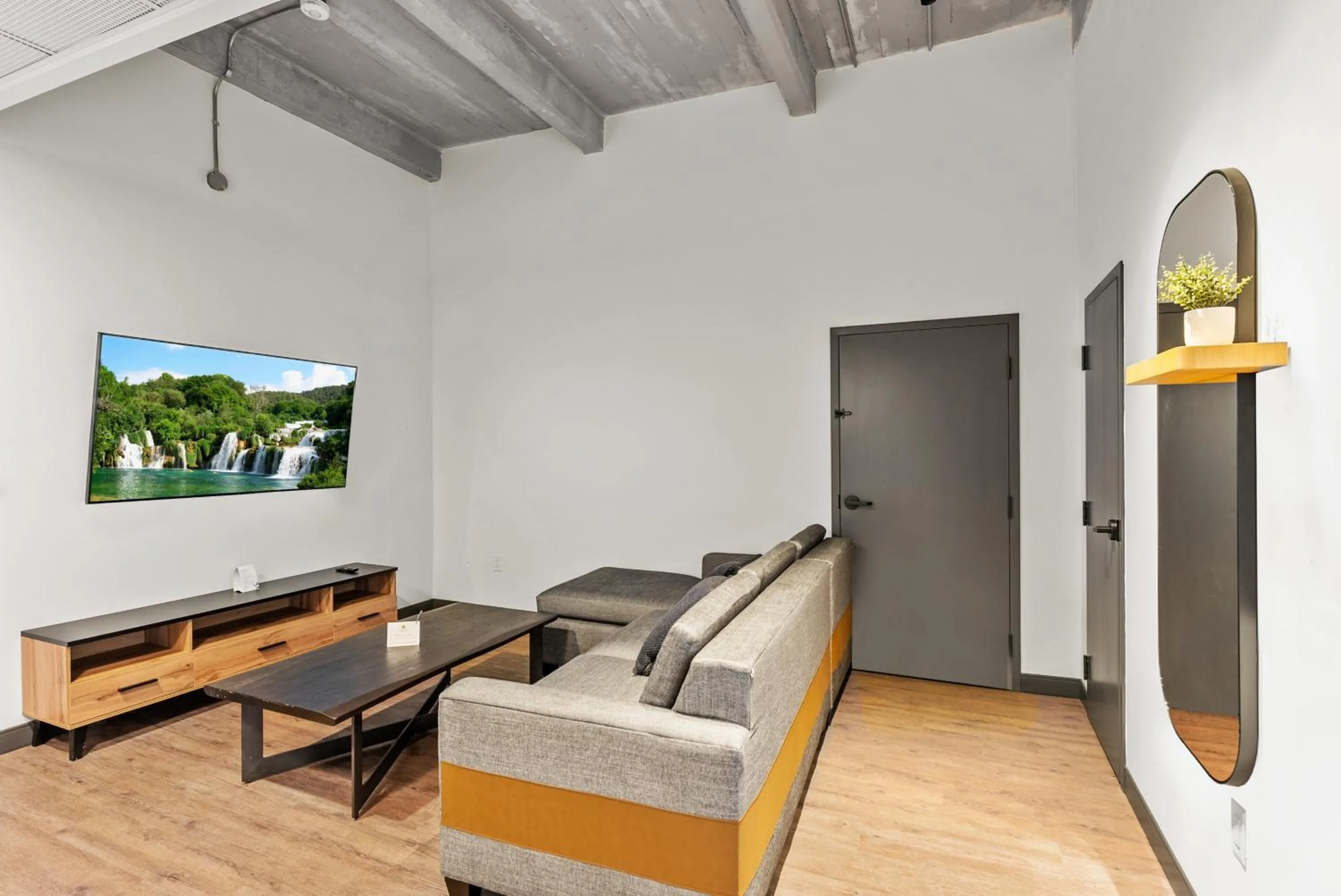 Living room in Cannery Lofts Niagara