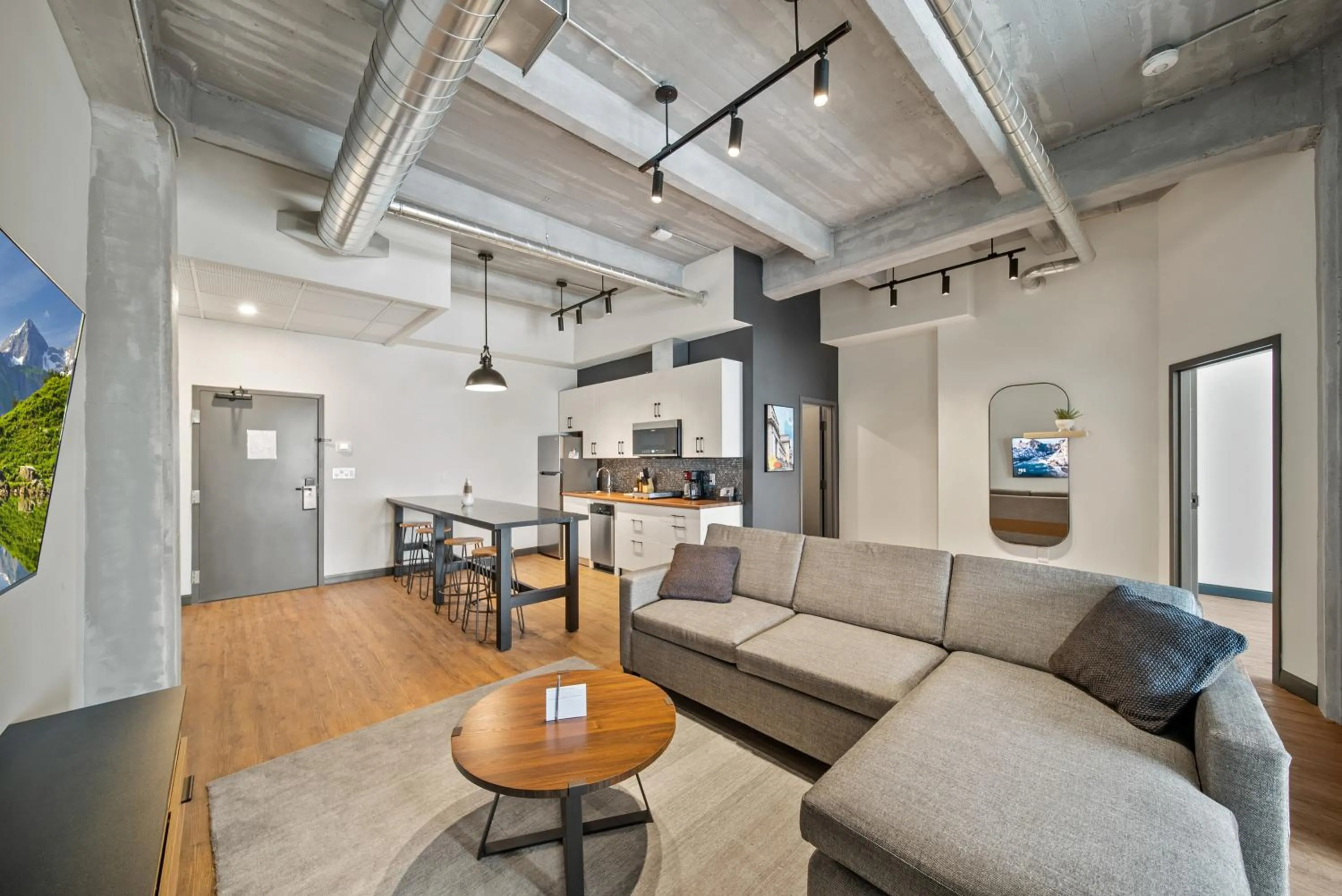 Living room in Cannery Lofts Niagara