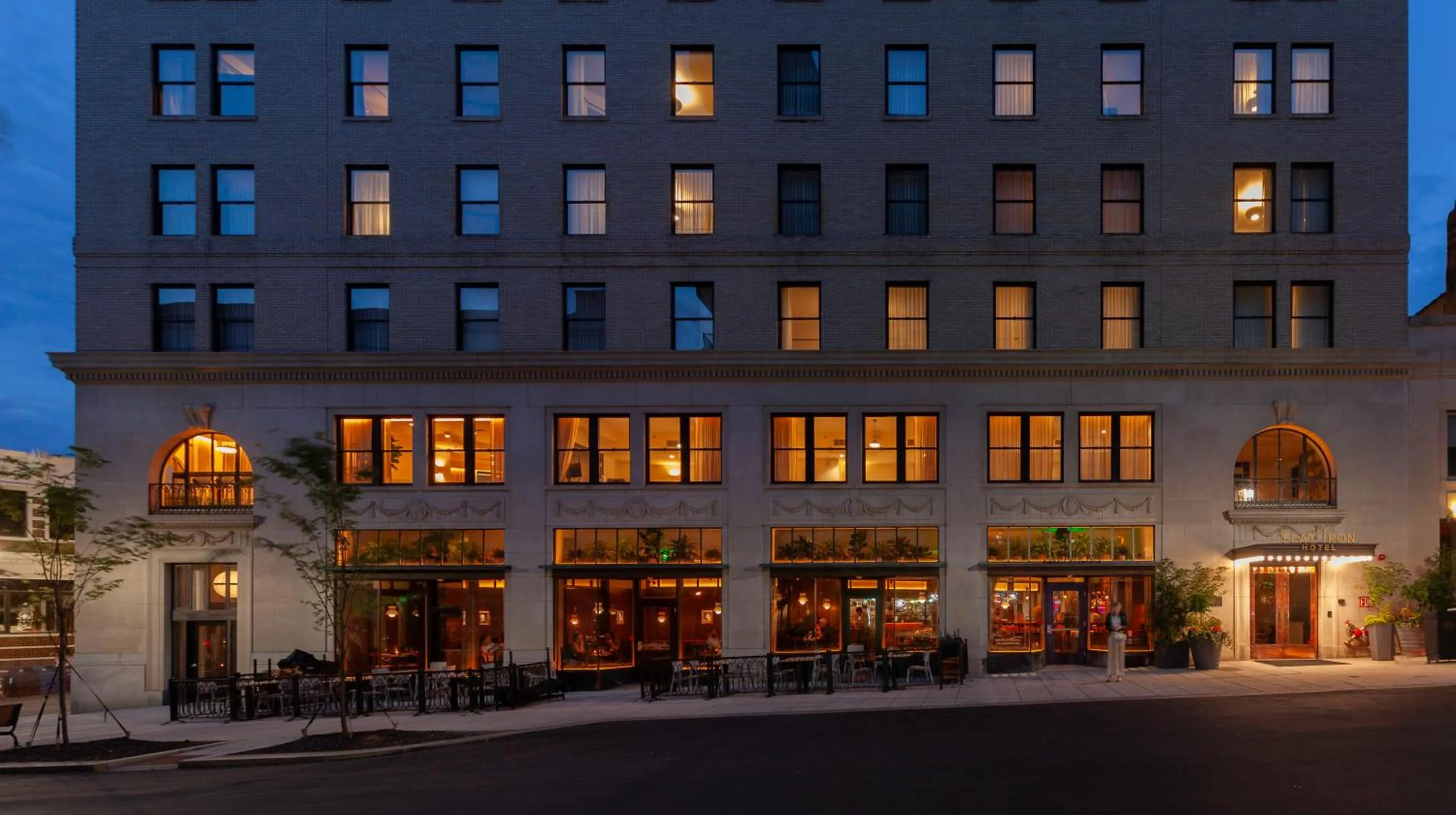 Property building in The Flat Iron Hotel