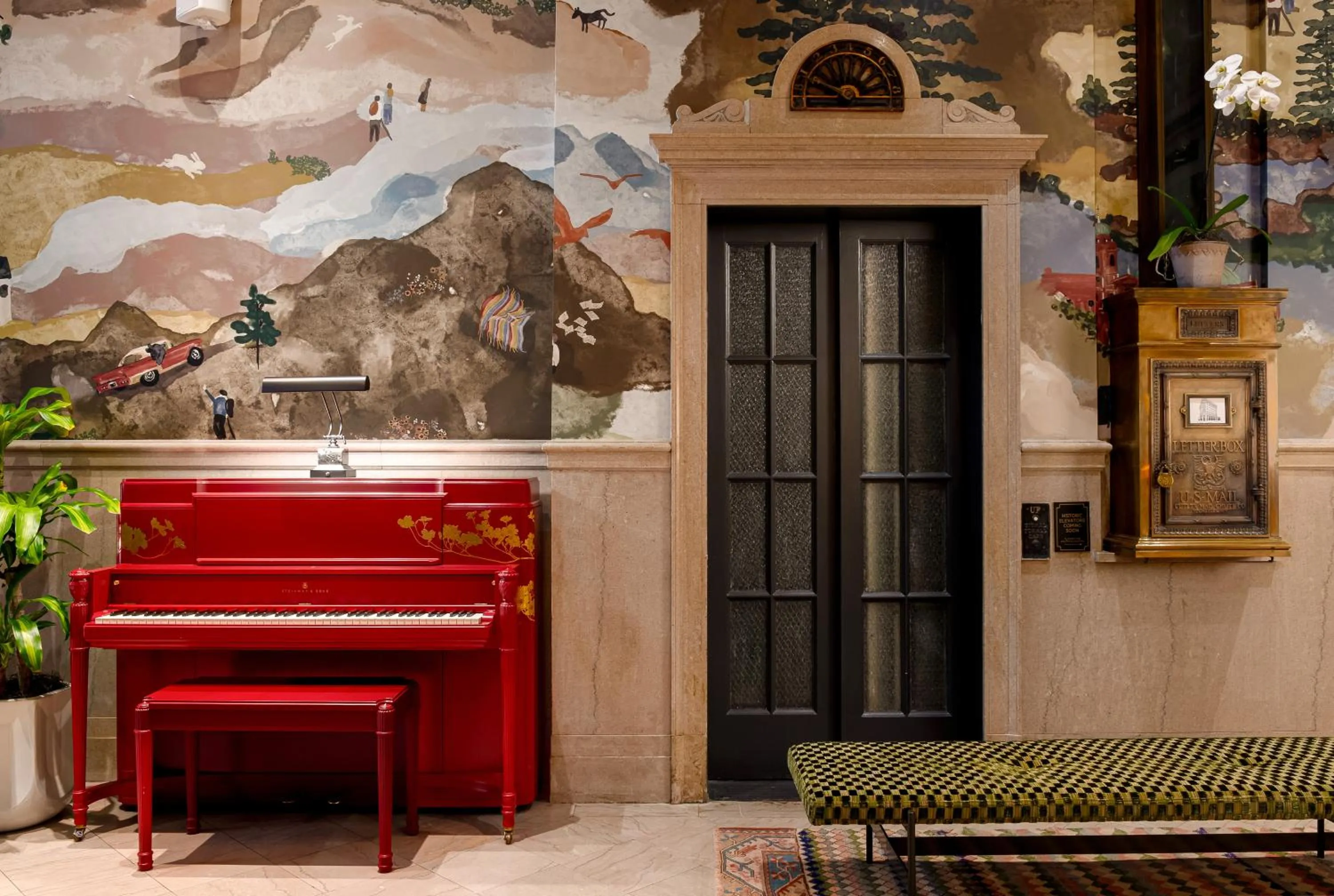 Lobby or reception in The Flat Iron Hotel