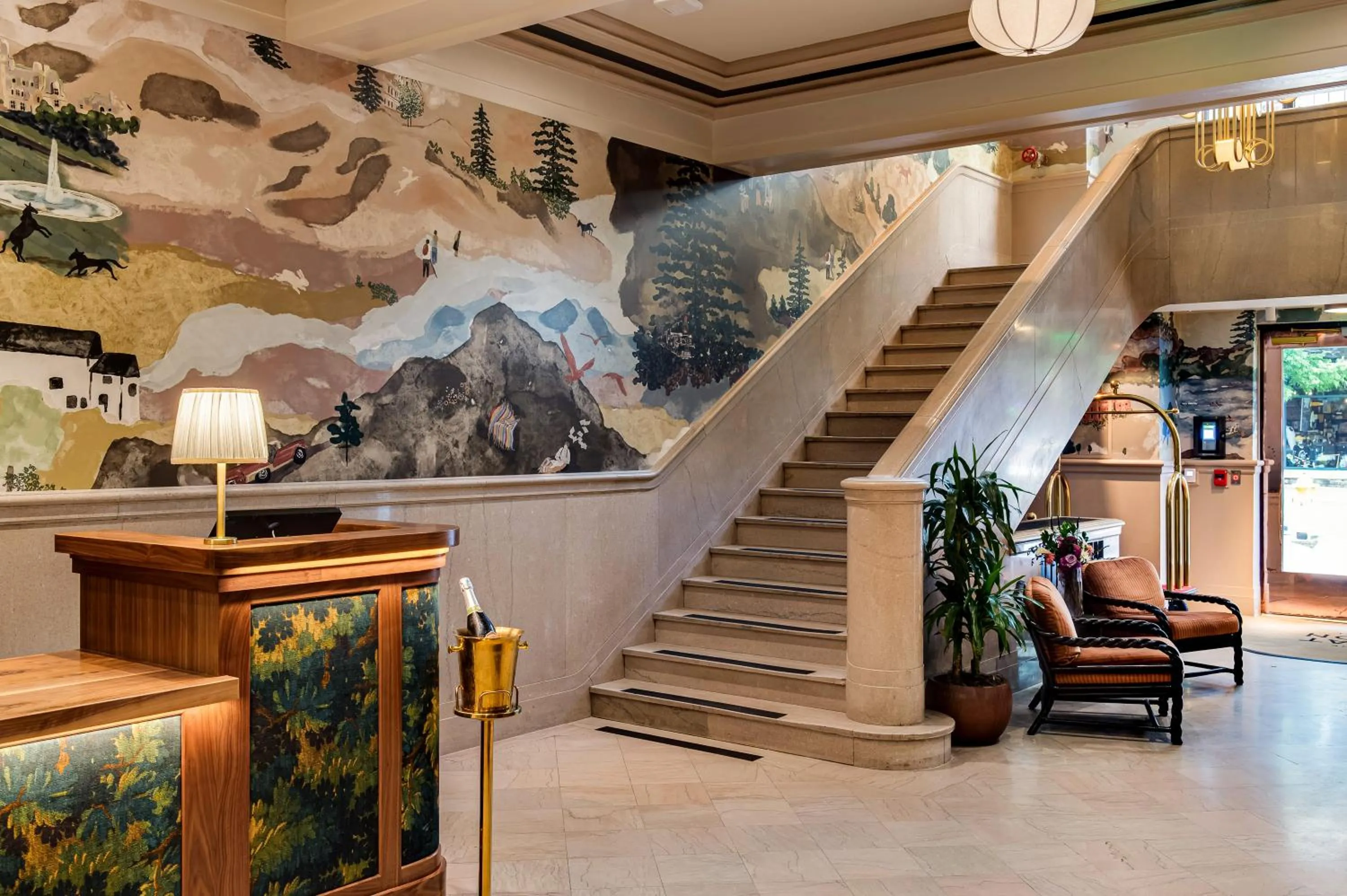 Lobby or reception in The Flat Iron Hotel