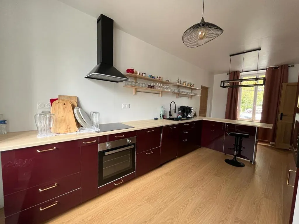 Kitchen or kitchenette in La Maison des Amis en Normandie