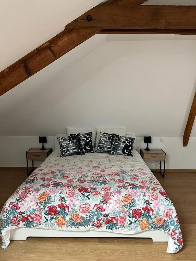 Bed in La Maison des Amis en Normandie