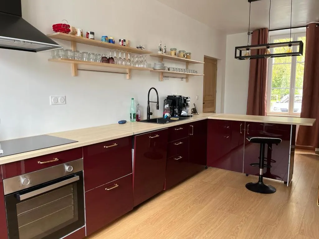 Kitchen or kitchenette in La Maison des Amis en Normandie