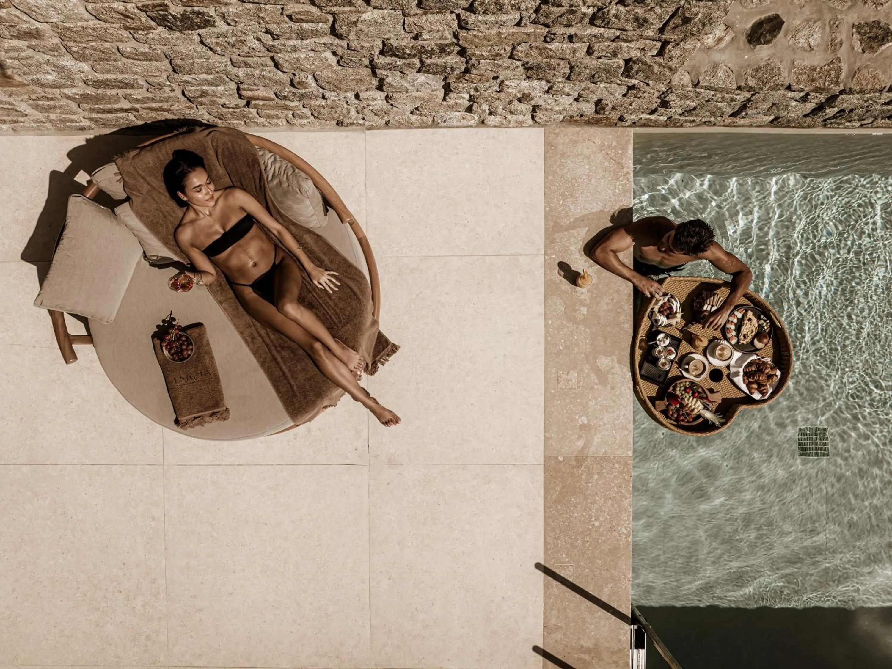 Pool view in Enigma Mykonos Hideaway Suites