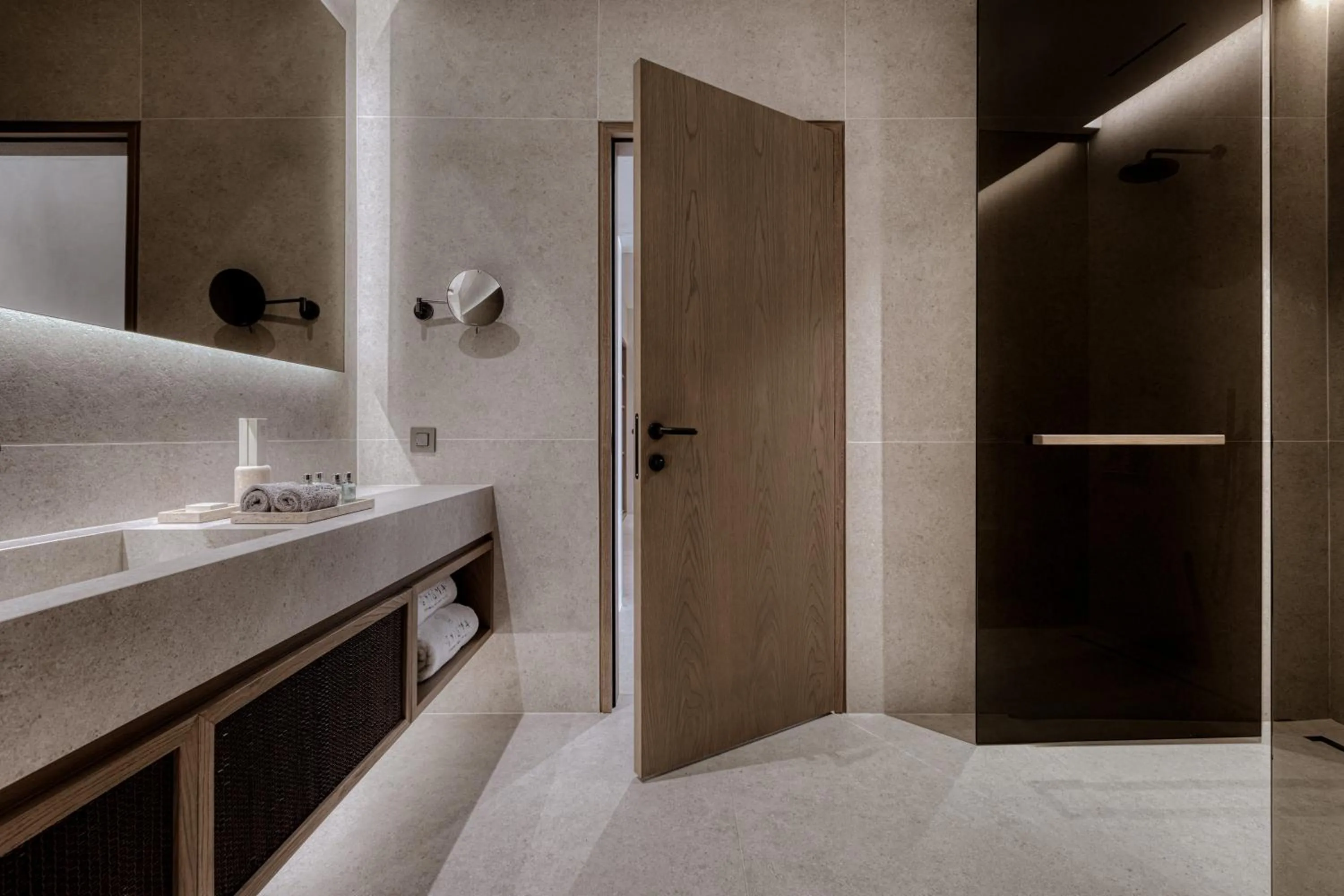 Shower in Enigma Mykonos Hideaway Suites