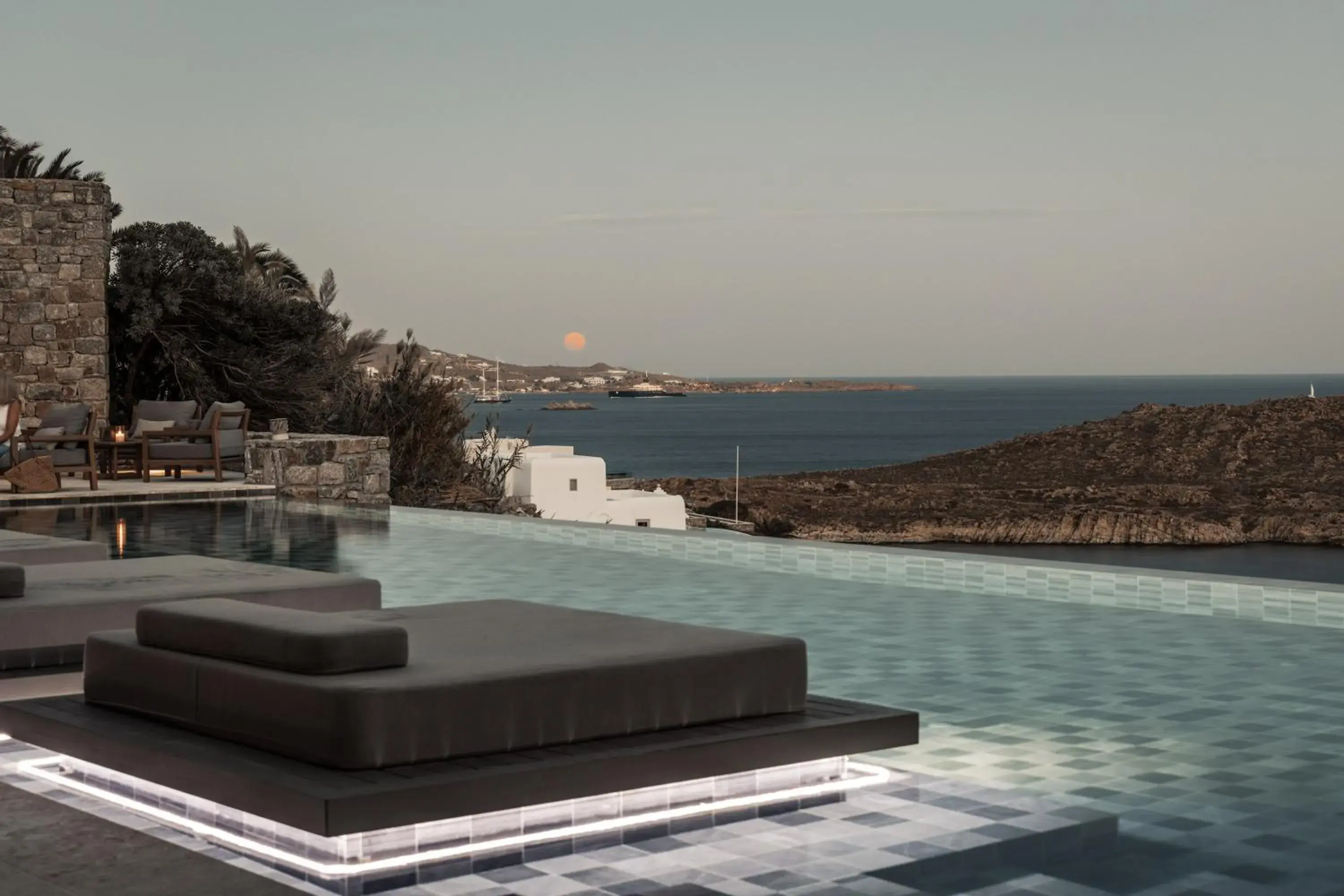 Pool view in Enigma Mykonos Hideaway Suites Pool view in Enigma Mykonos Hideaway Suites