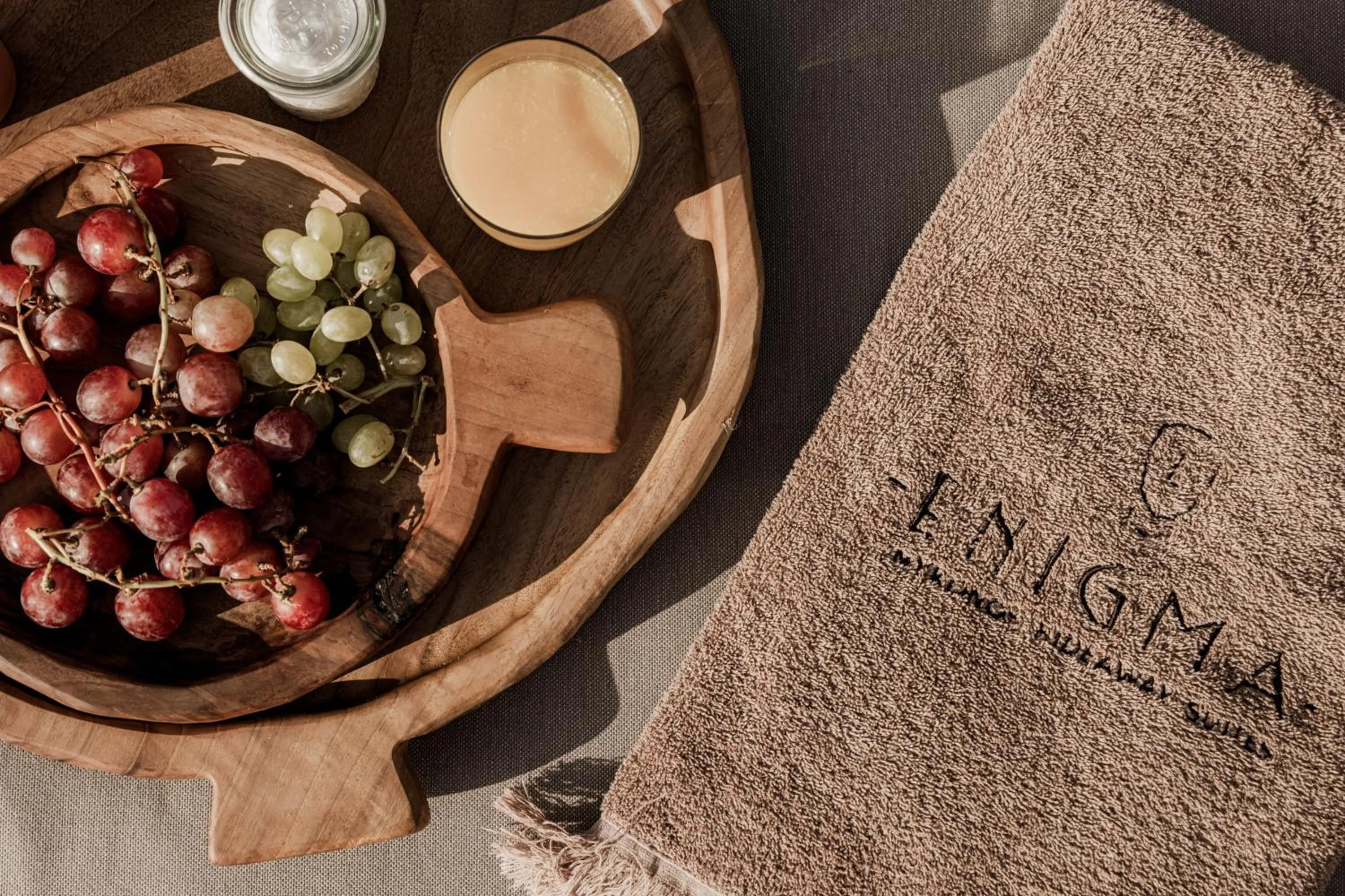 Food and drinks in Enigma Mykonos Hideaway Suites