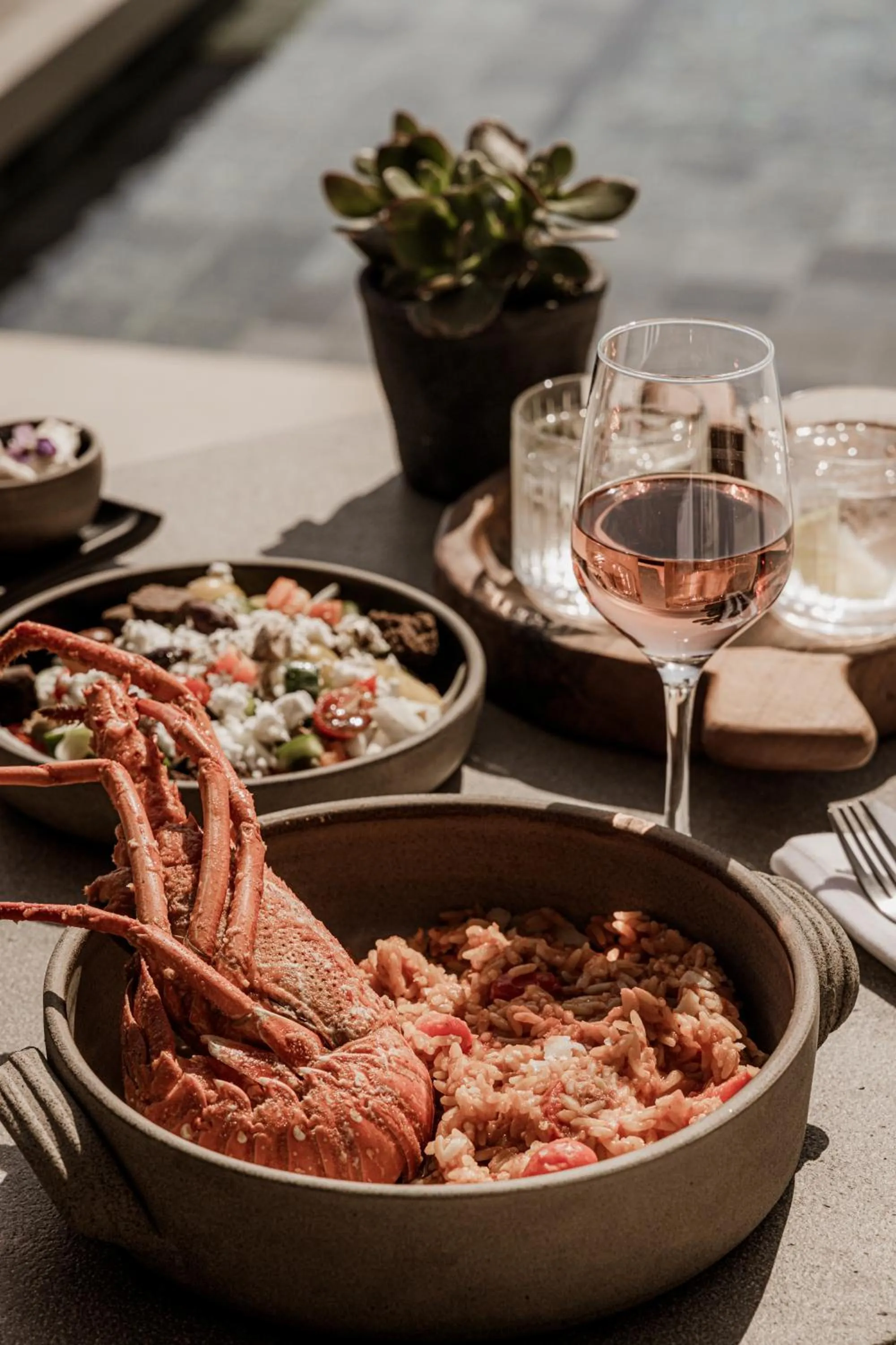 Food and drinks in Enigma Mykonos Hideaway Suites