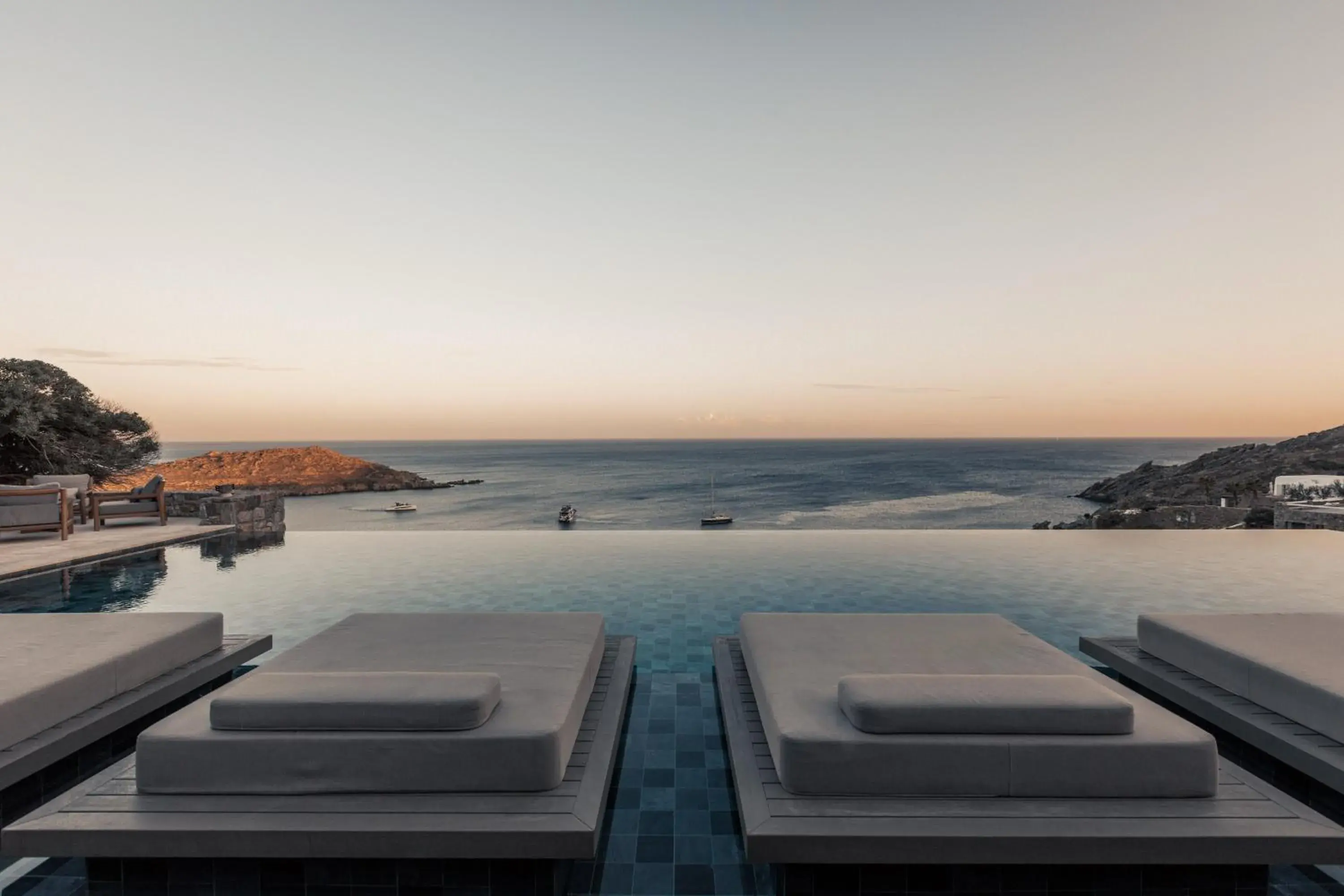 Pool view in Enigma Mykonos Hideaway Suites Pool view in Enigma Mykonos Hideaway Suites