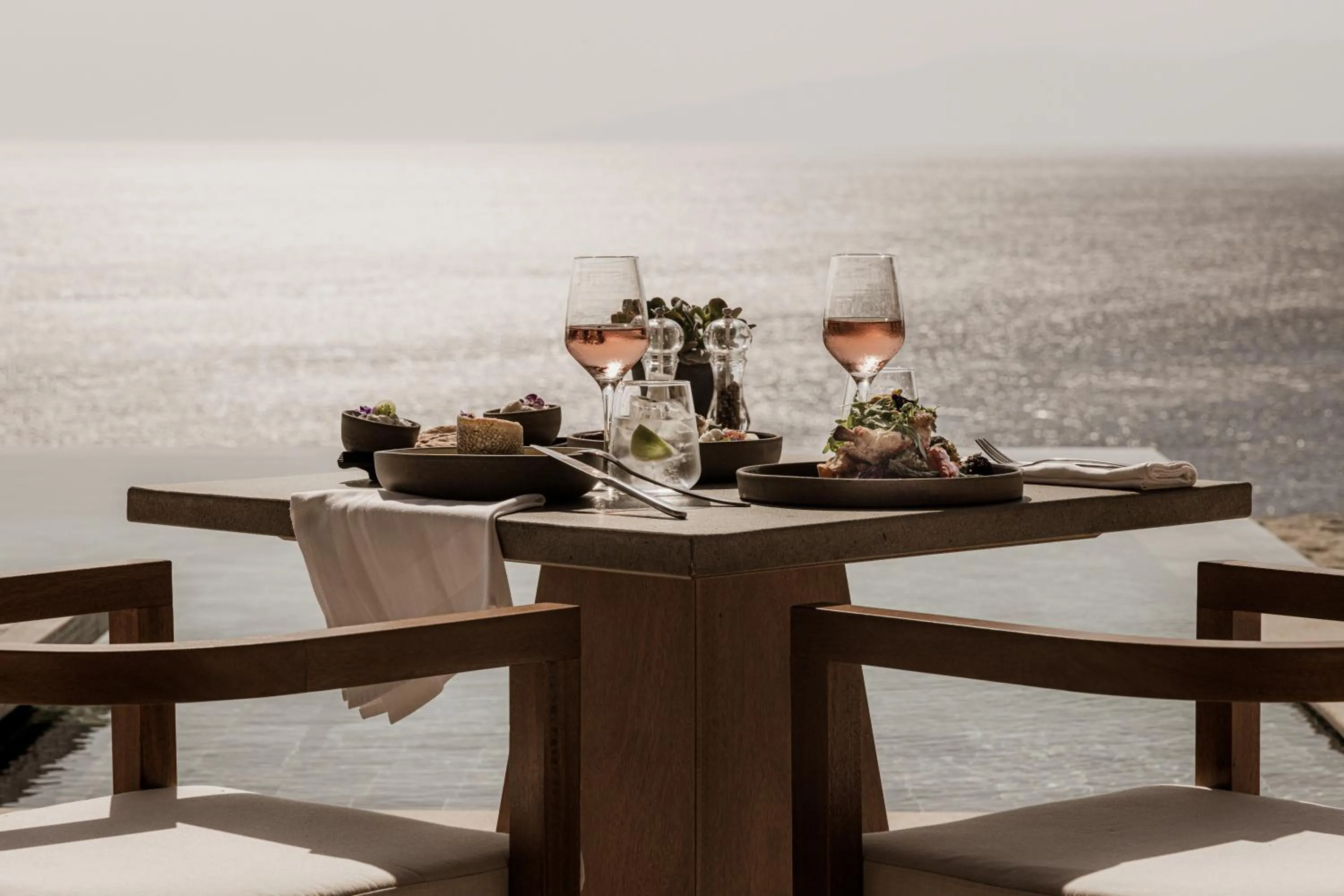 Dining area in Enigma Mykonos Hideaway Suites