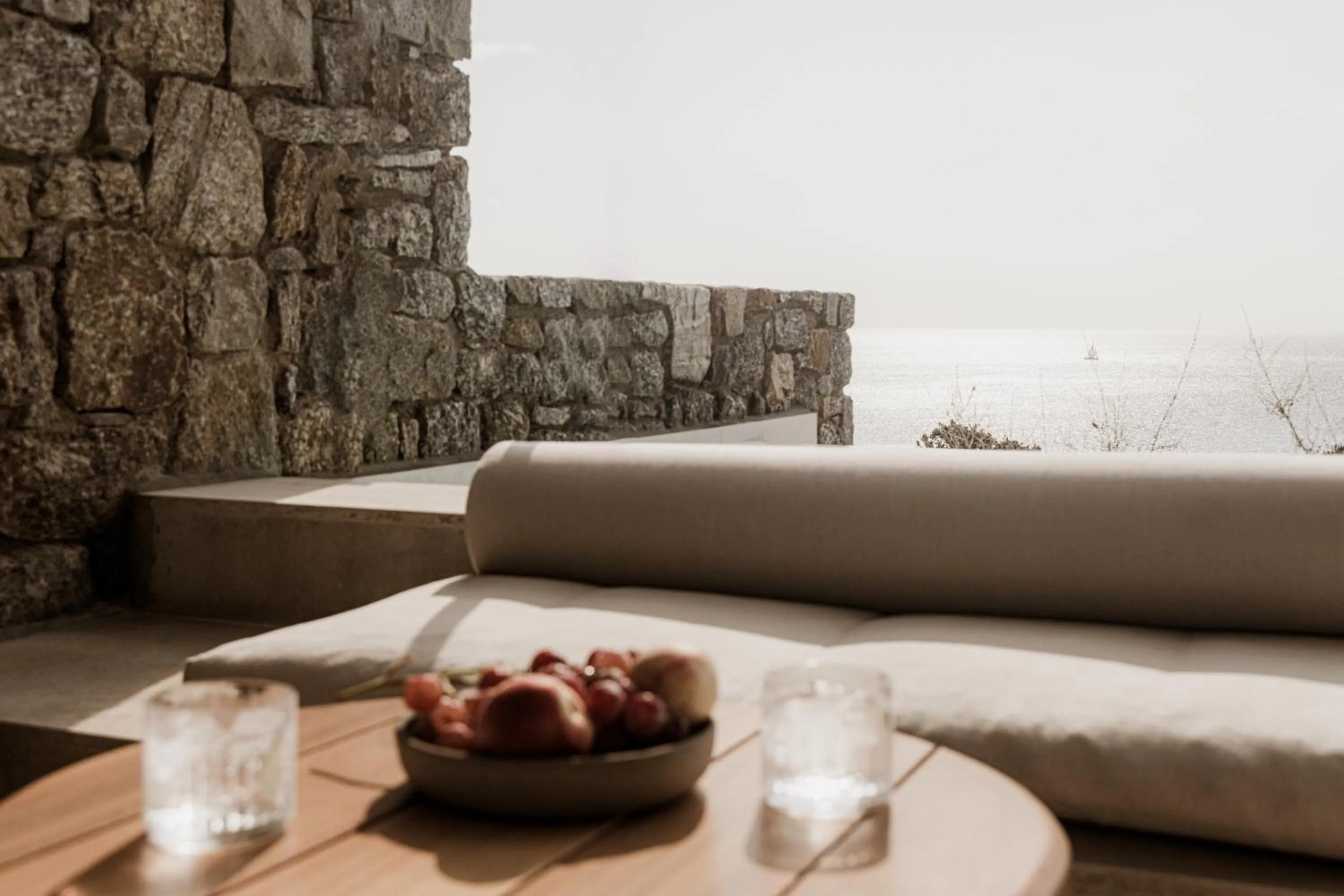 Food and drinks in Enigma Mykonos Hideaway Suites