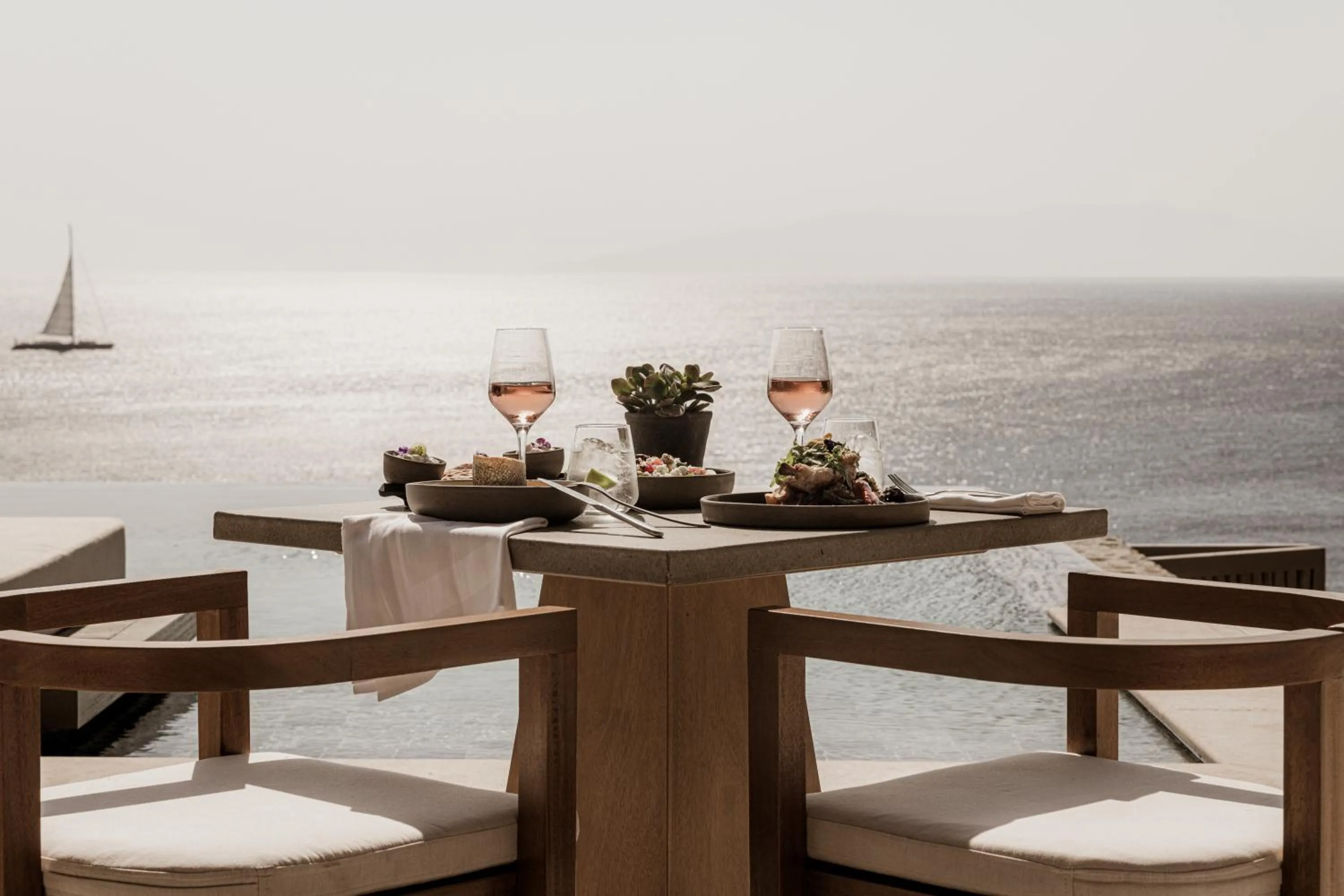 Food and drinks in Enigma Mykonos Hideaway Suites