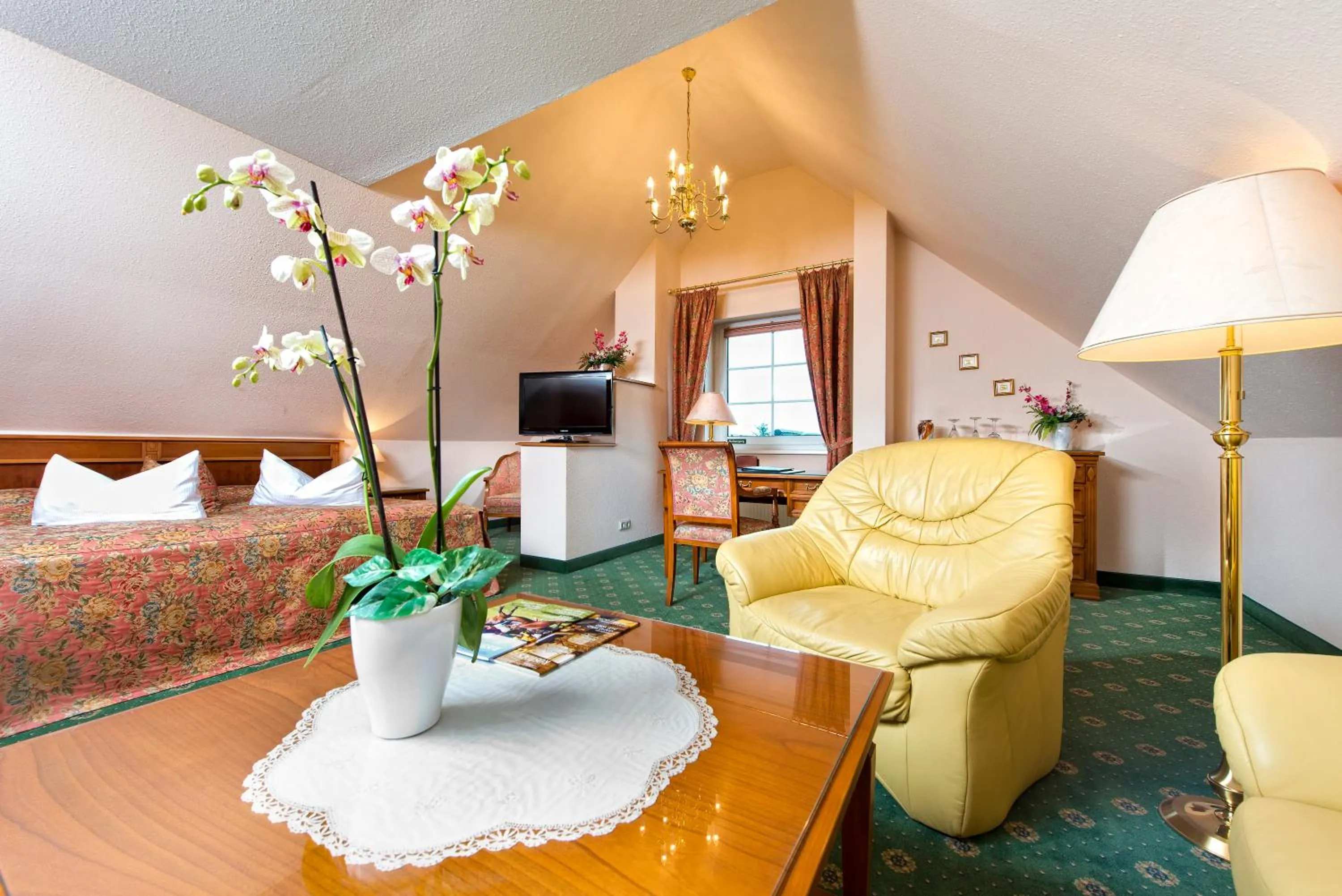 Photo of the whole room, Bed in Hotel Landhaus Dierkow