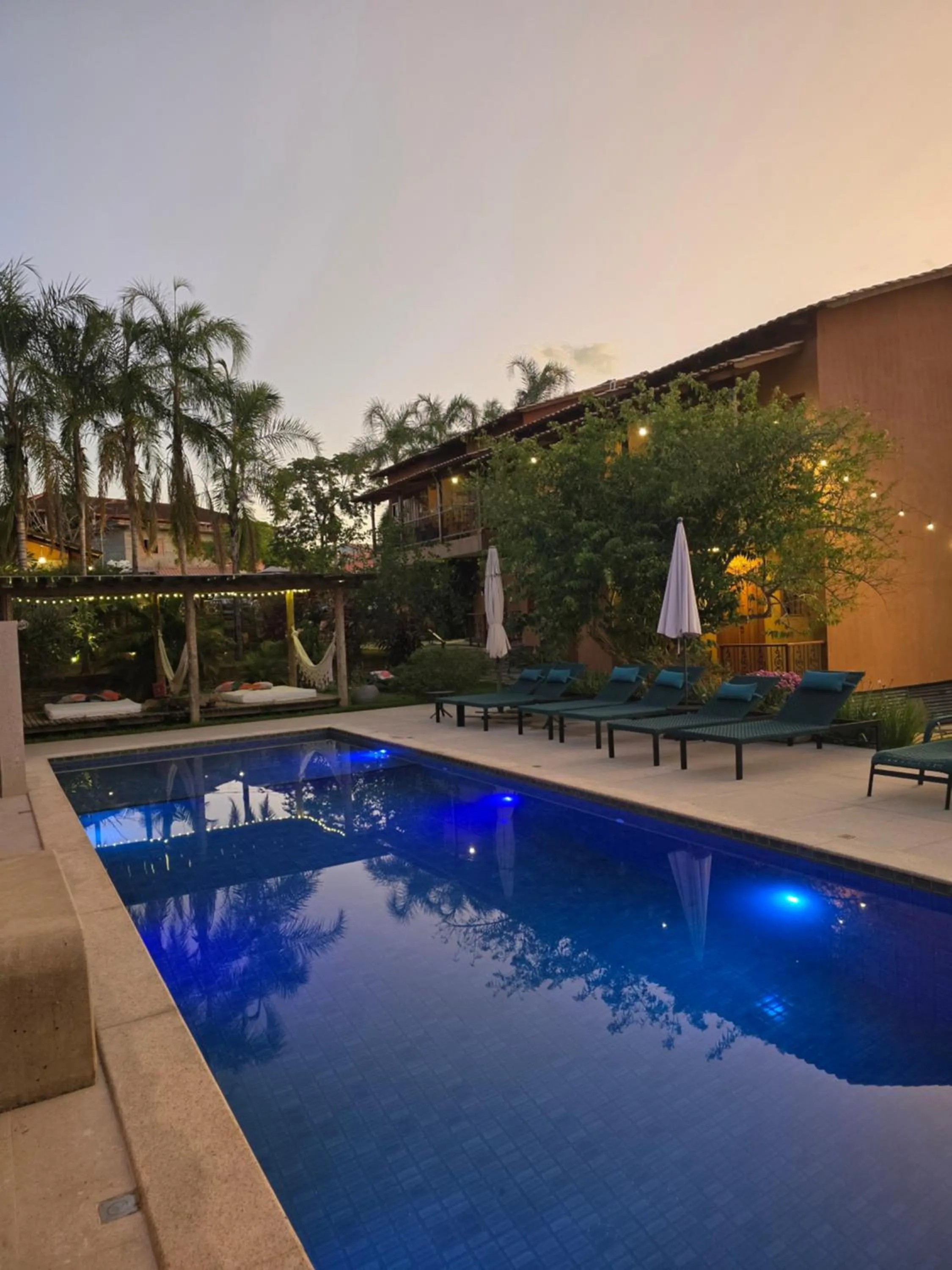 Pool view in Confraria da Prata Flats