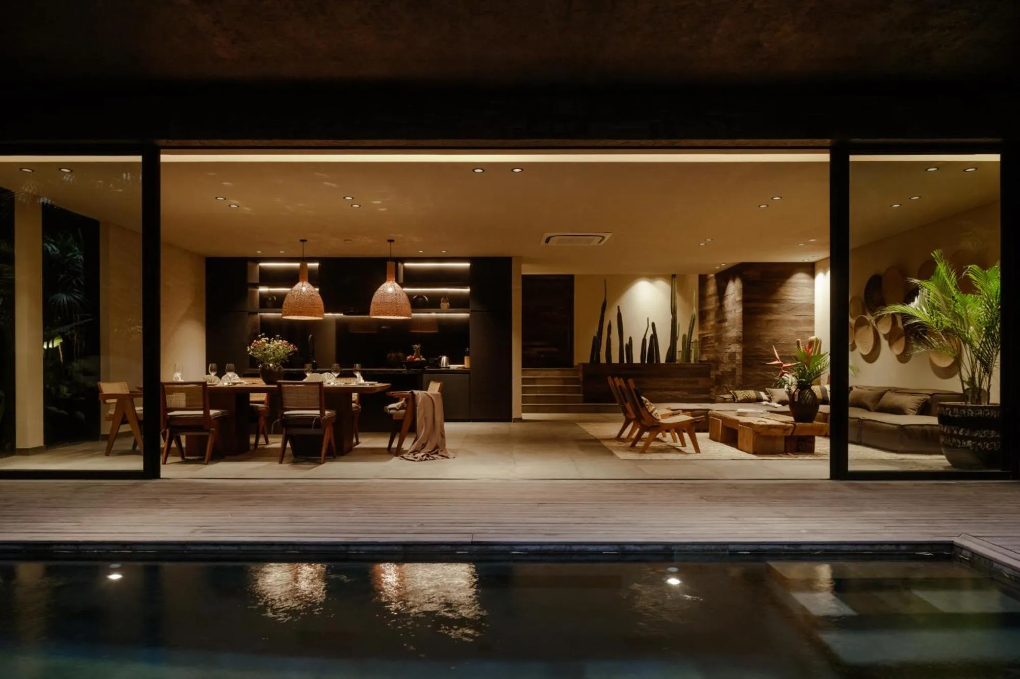 Night in Black Villas Canggu Beach by OXO