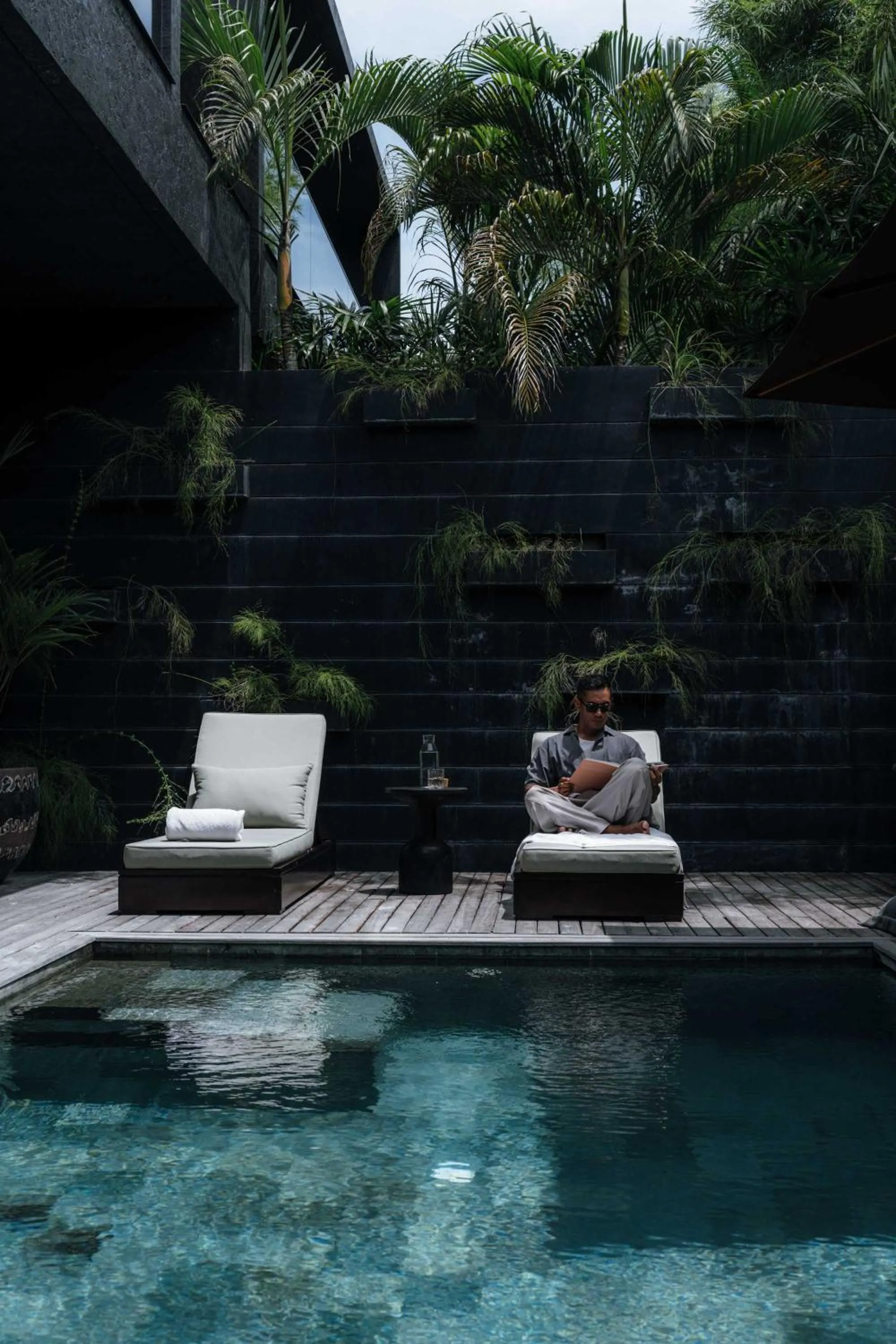 Patio in Black Villas Canggu Beach by OXO