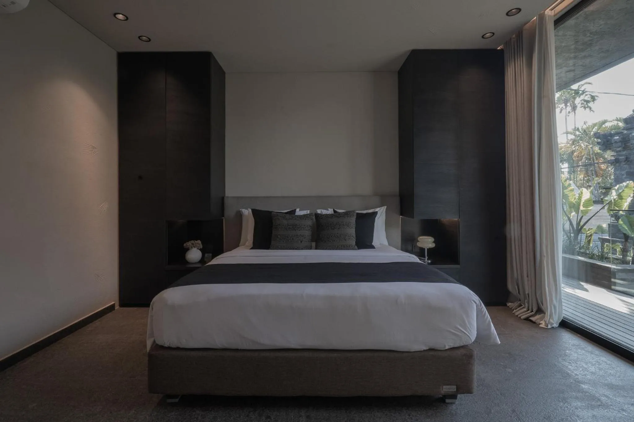 Bed in Black Villas Canggu Beach by OXO
