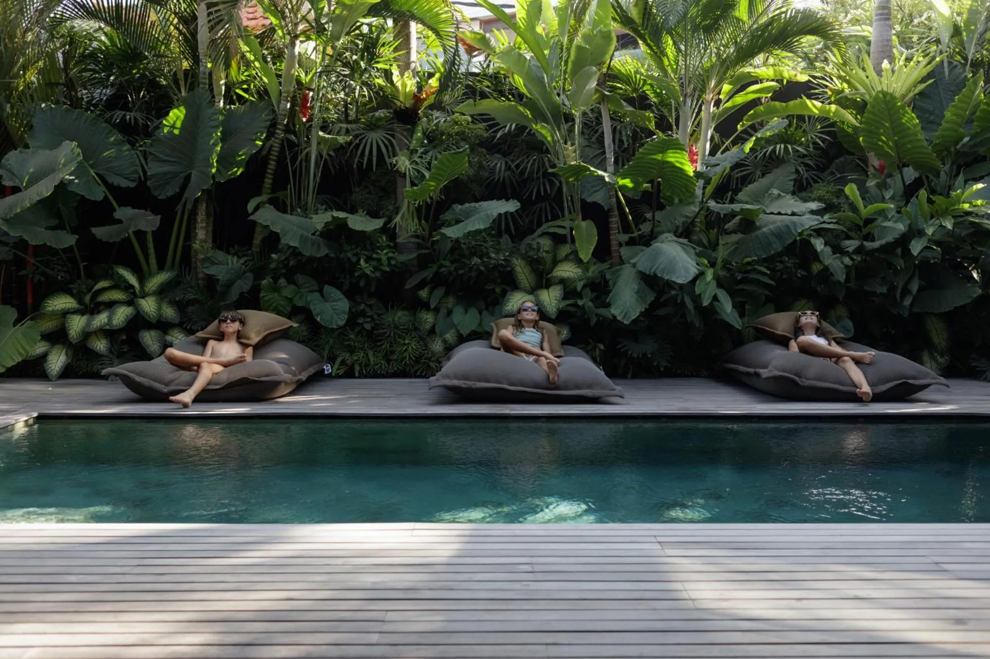 Swimming pool in Black Villas Canggu Beach by OXO