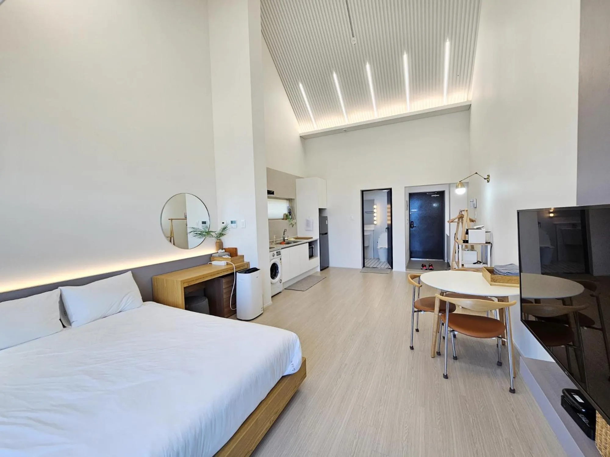 Bed in Jeju Badayeon Villa