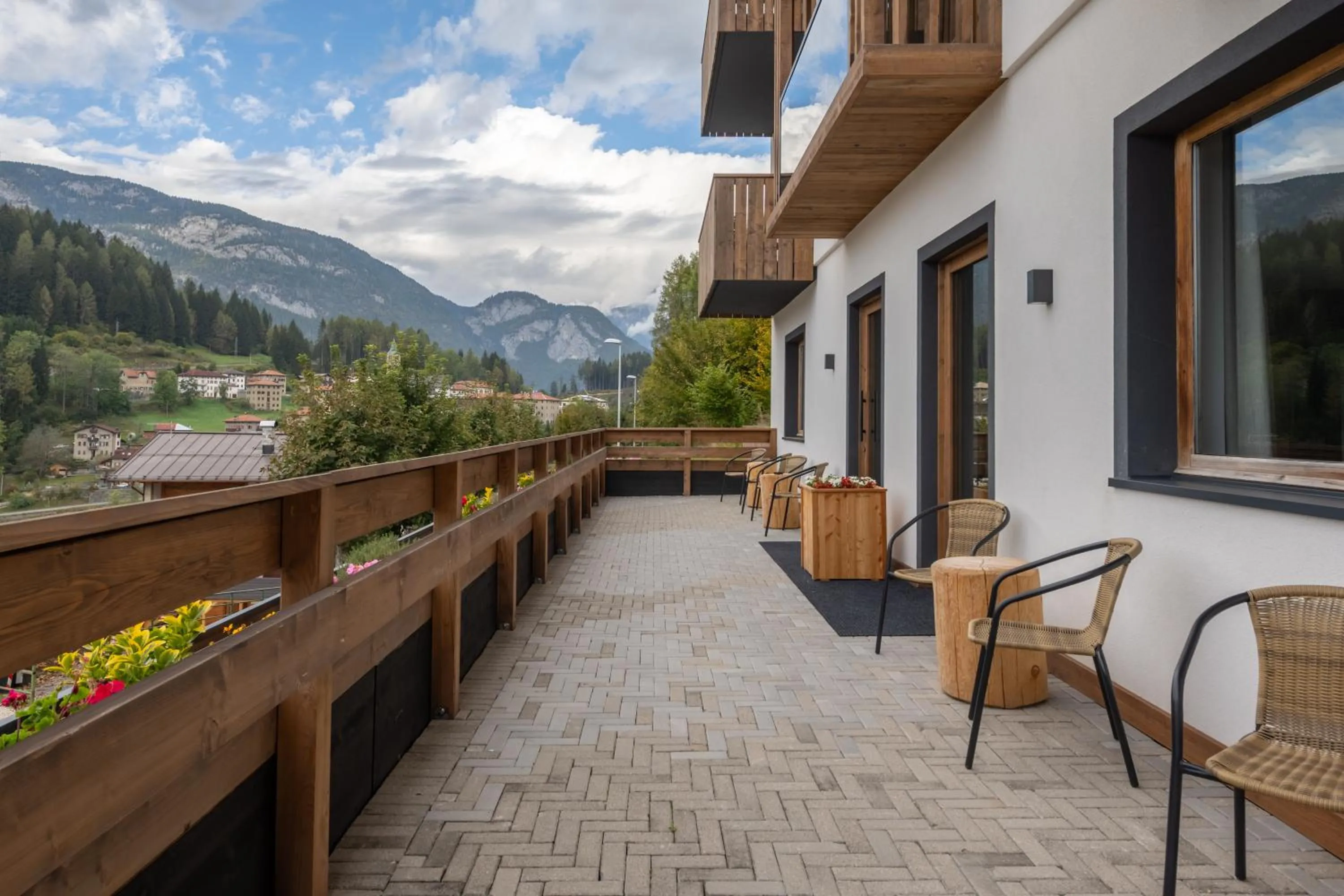 Balcony/Terrace in Ama Dolomiti - Residence
