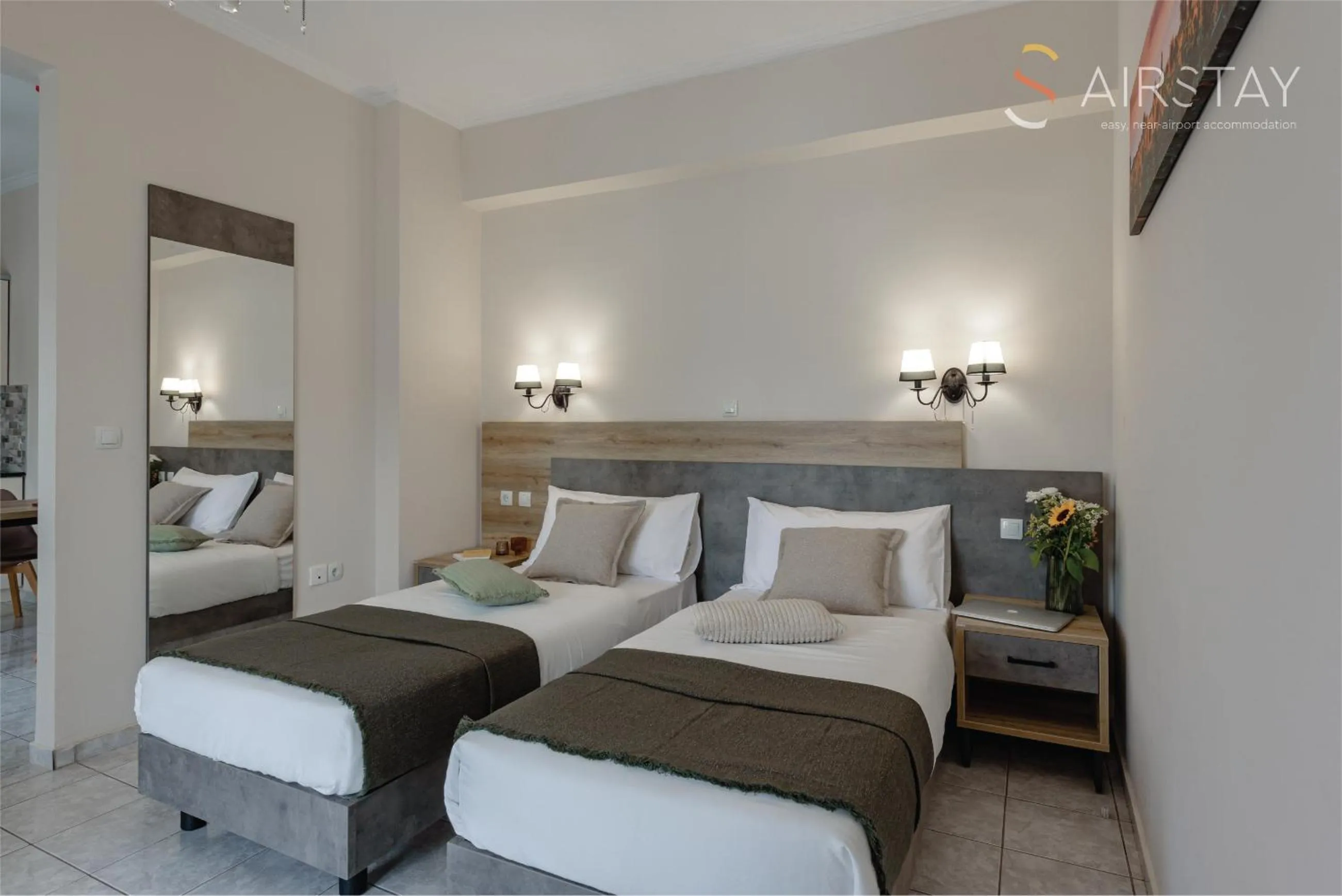Bed in Zilean Apartments Airport by Airstay
