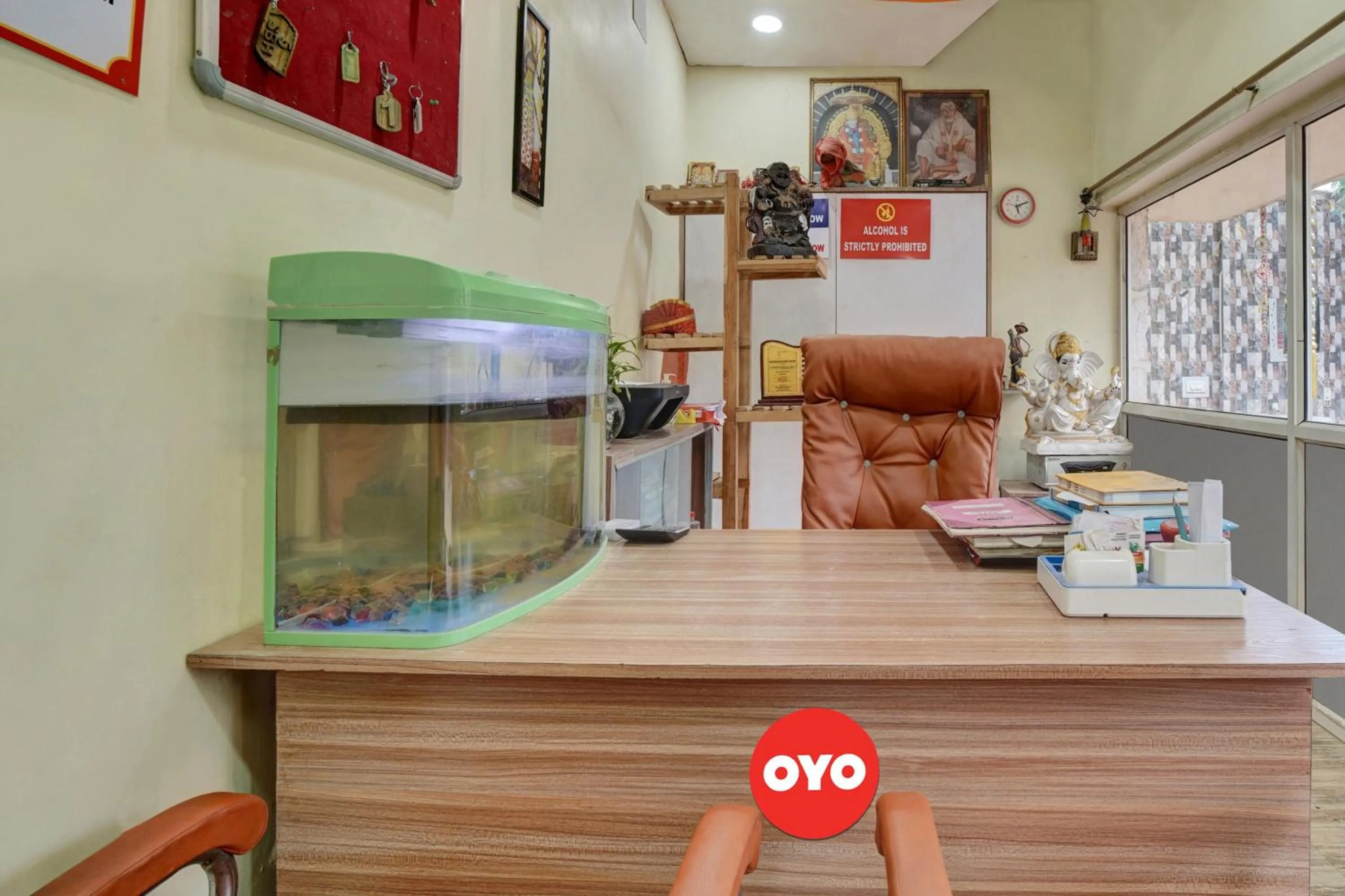 Lobby or reception in Super Hotel O Om Shriyam Banquet And Heritage