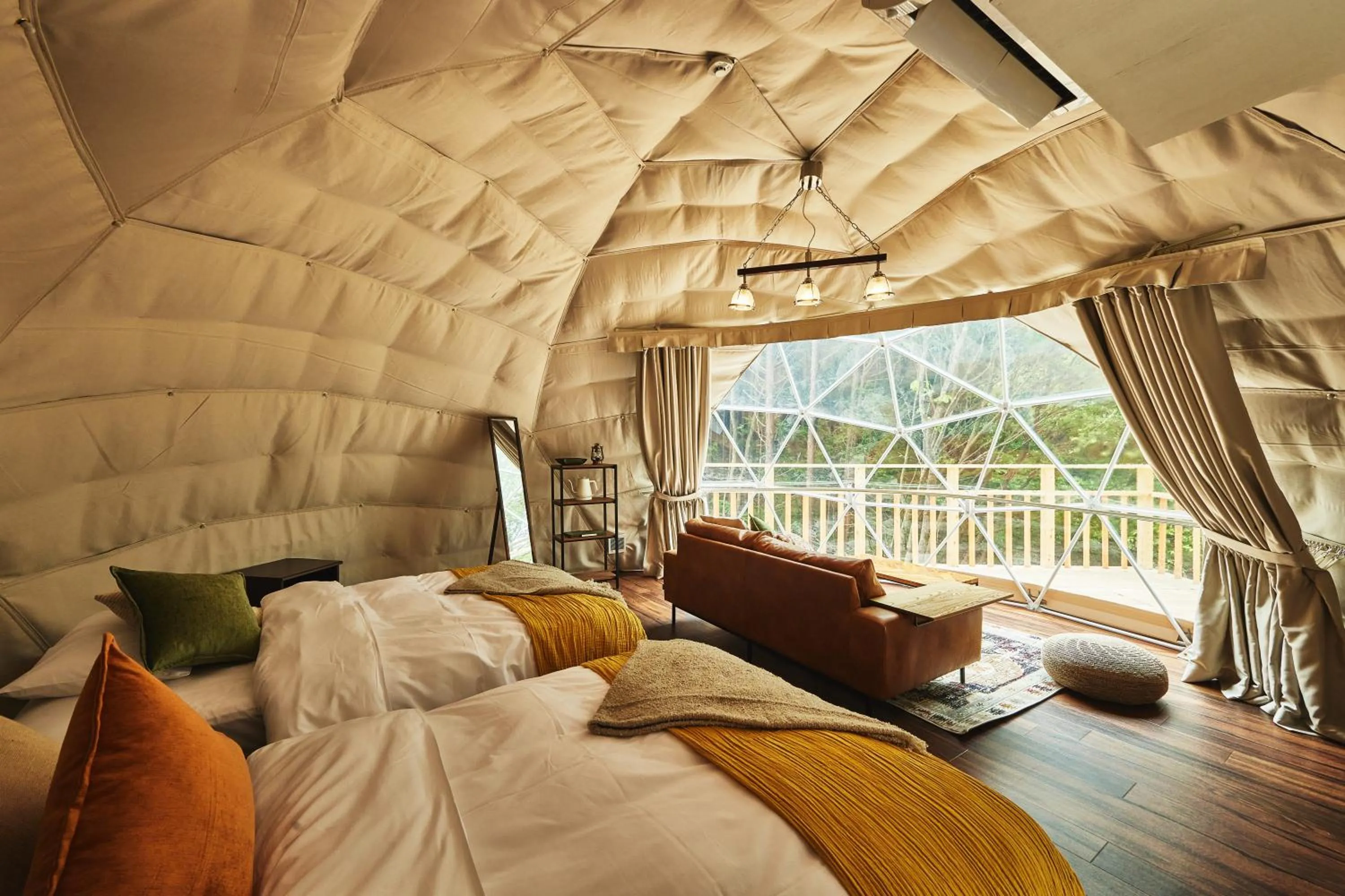Bed in GLAMPING GATE 奈良
