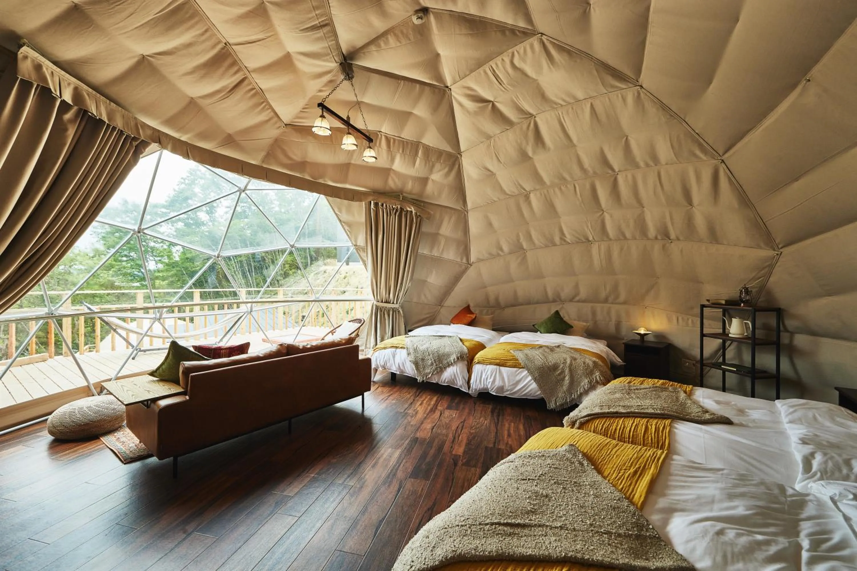 Bed in GLAMPING GATE 奈良